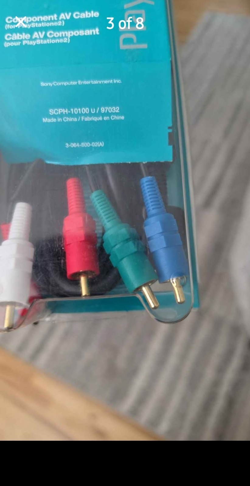 Official Genuine Sony PlayStation 2 Component AV Cable SCPH-10100 U NEW