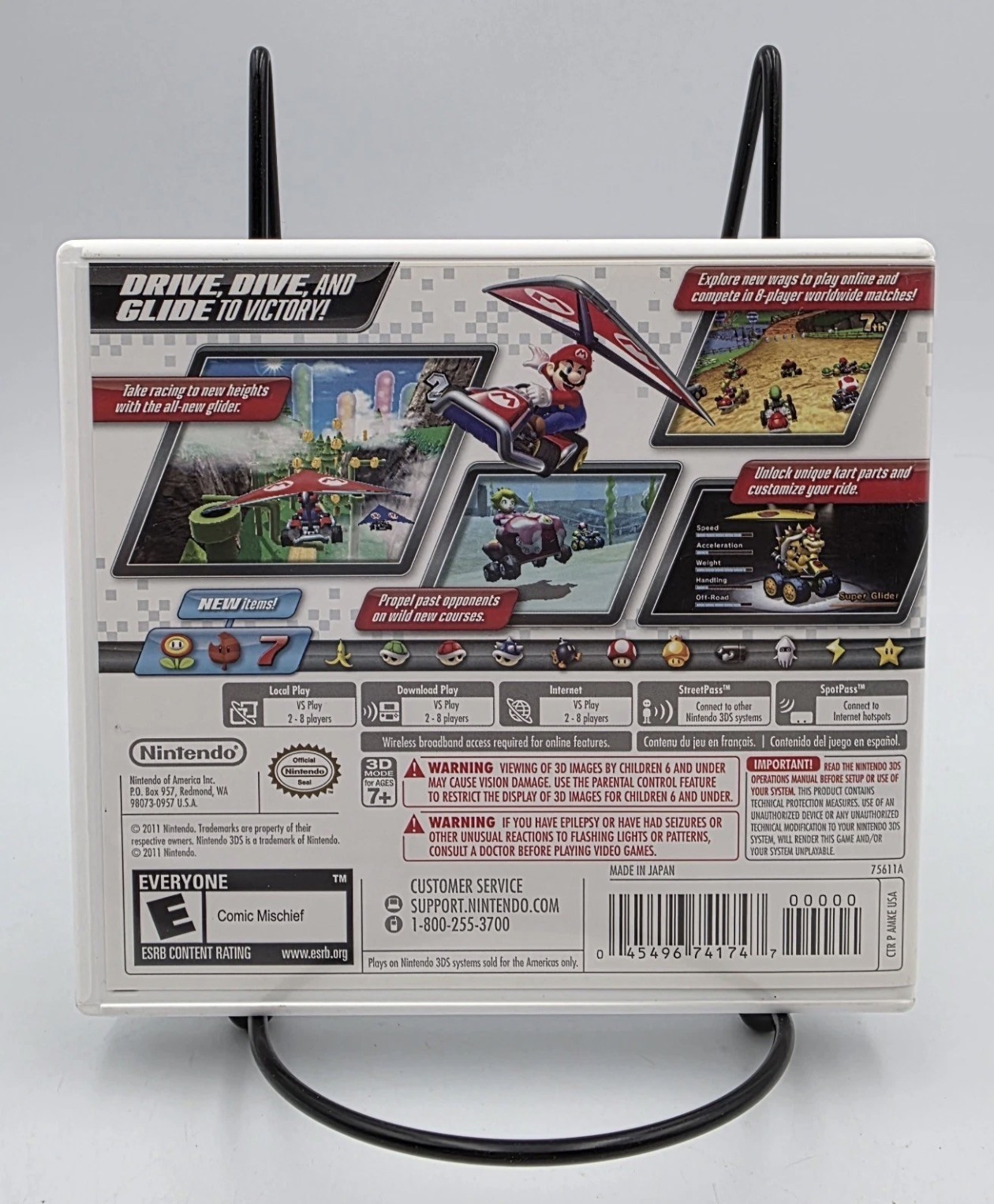 Mario Kart 7 (Nintendo 3DS, 2011) Case & Manual Only – Game NOT Included