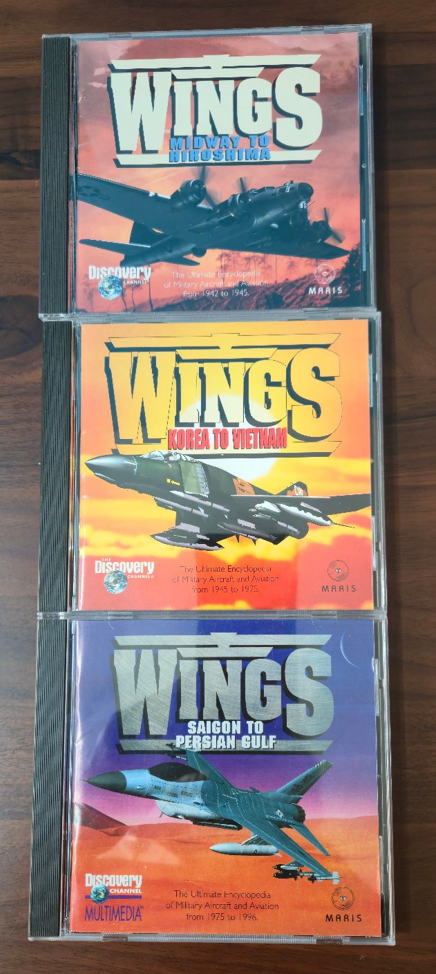 Discovery Wings Lot Midway Hiroshima Korea Vietnam Persian Gulf CD-ROM PC Mac