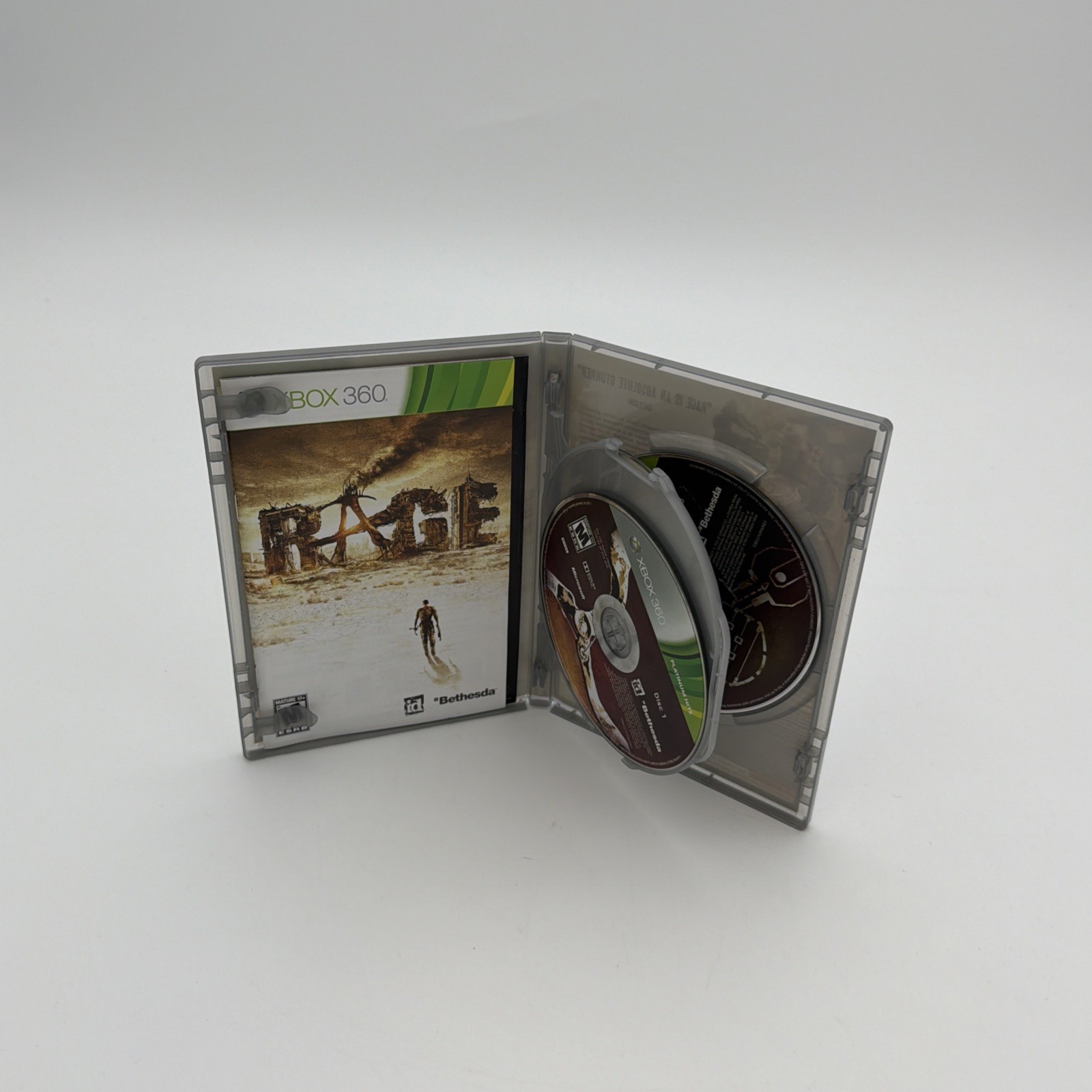 Rage (Microsoft Xbox 360, 2011) CIB Complete Tested Working Free Ship