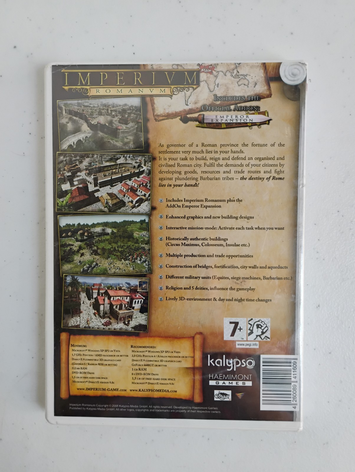 Imperivm Romanvm Gold Edition (PC, 2008, Germany) BRAND NEW!