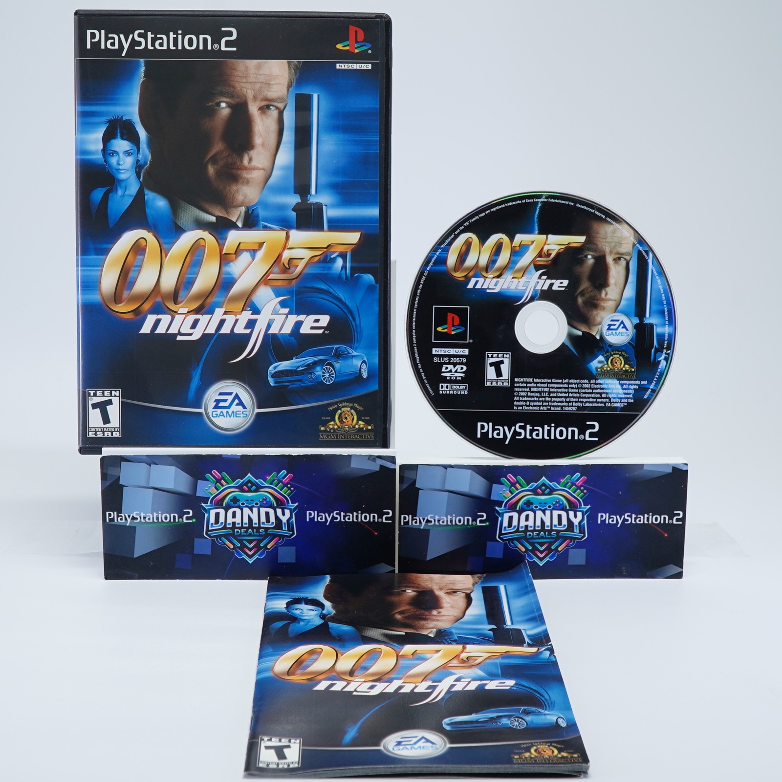 007 Nightfire PS2 Black Label – CIB W/ Manual – PlayStation 2