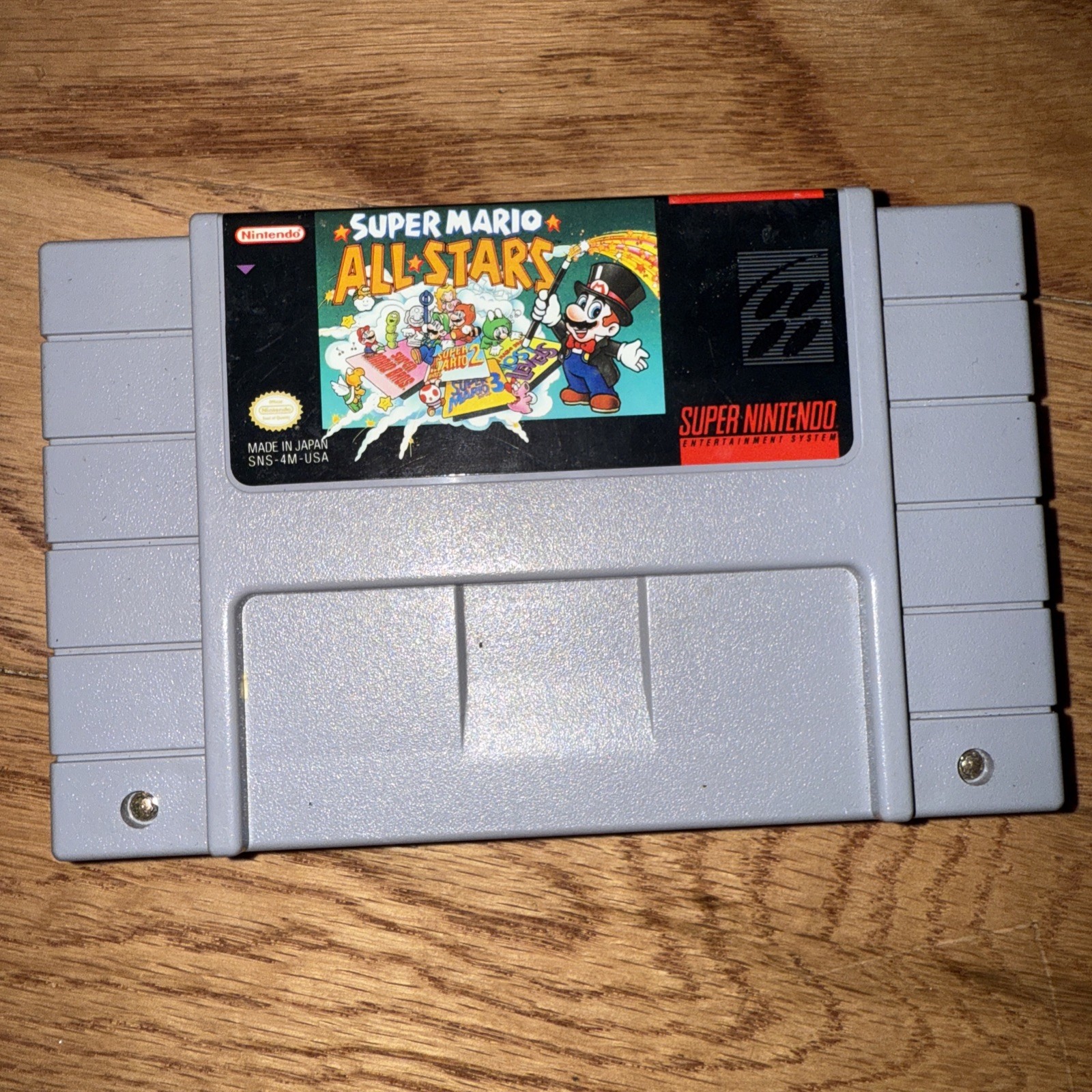 SNES Super Mario All Stars Authentic Tested Works Cartridge Only