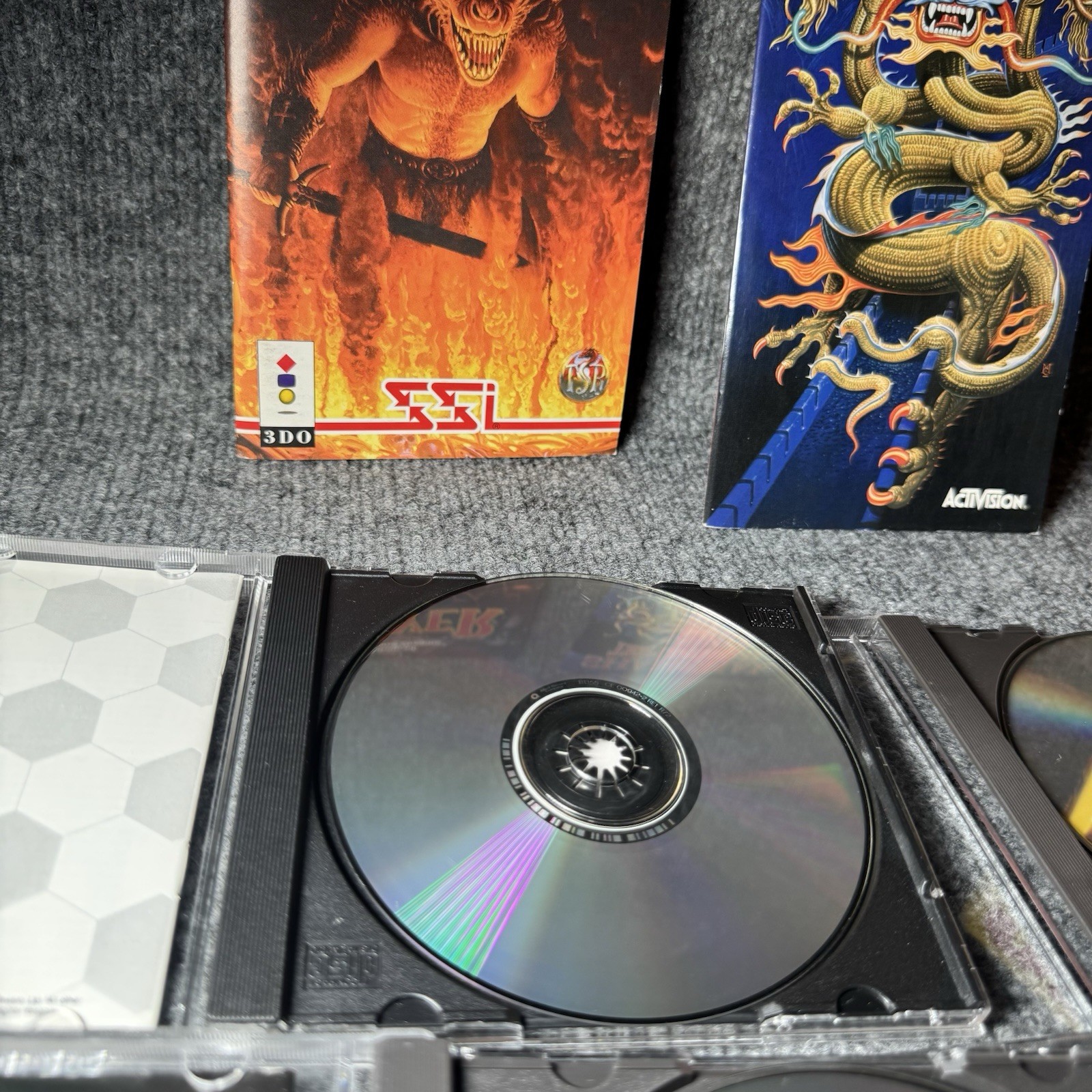 Panasonic 3DO Action Pak Dragon’s Lair, AD&D Slayer, GEXW/ Manuals * Nice Shape