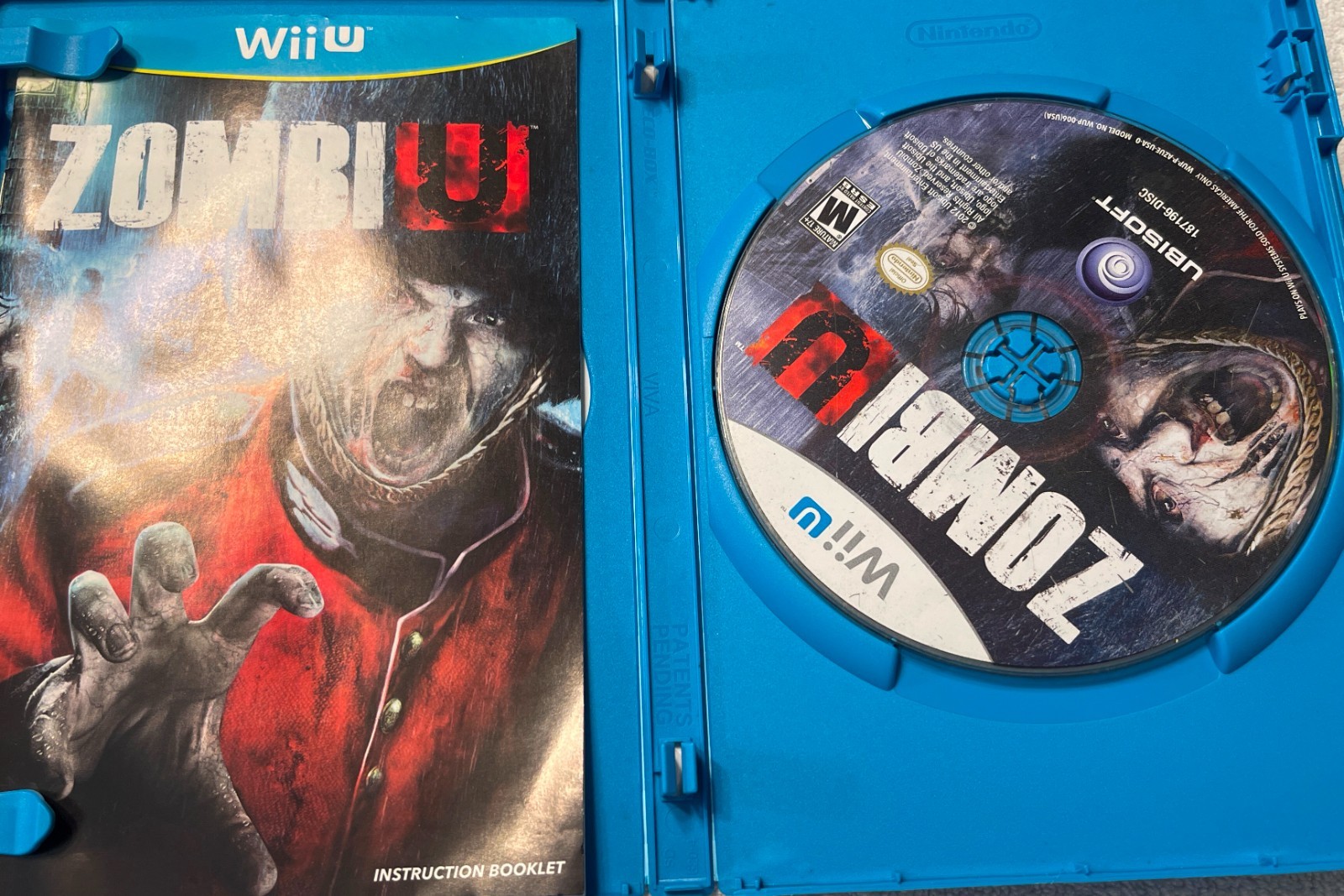 ZombiU Nintendo Wii U Survival Horror Game Ubisoft With Manual Walking Dead Type