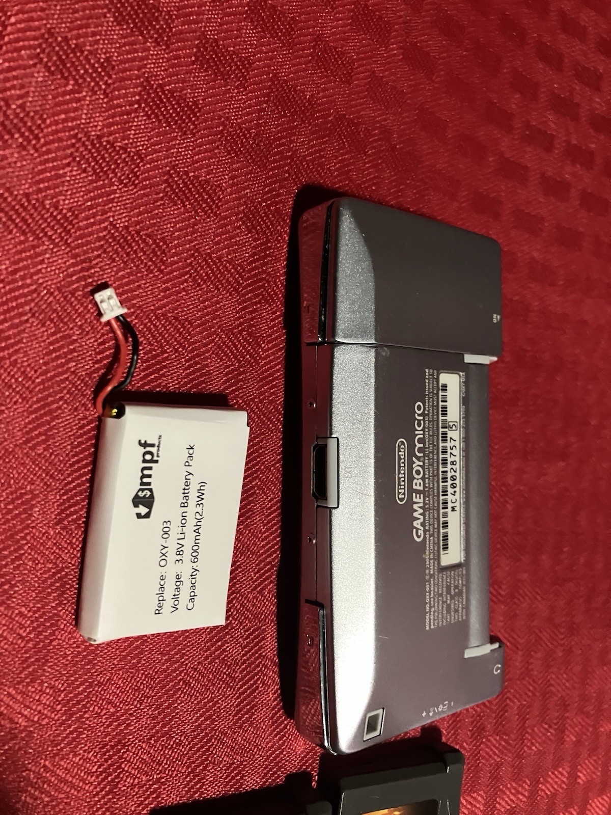 Nintendo Game Boy Micro Black/Silver Handheld Console