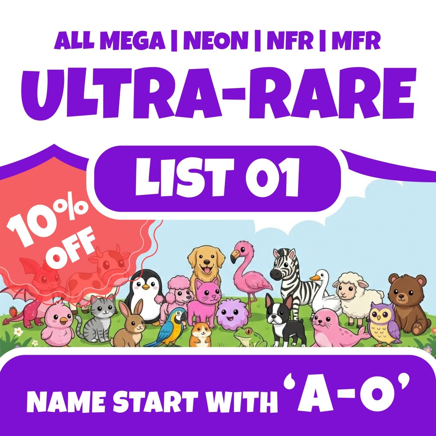Adopt Top Pick 🌸 All Ultra Rare 🌸 Cheap🌟 Fast Delivery 🌟 List 01 (A- O)