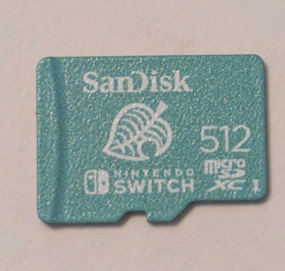 Nintendo Switch SanDisk 512GB Micro SD Memory Card Animal Crossing