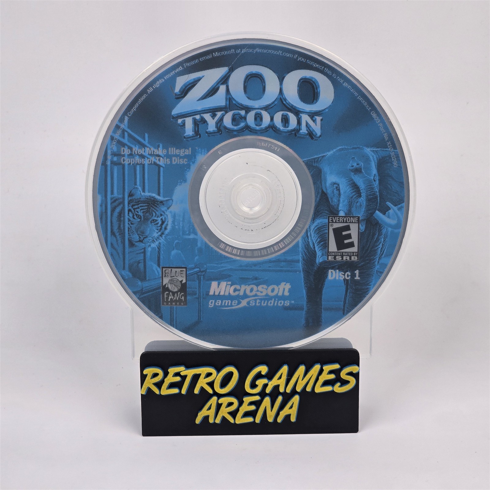 Zoo Tycoon (PC CD-ROM) Disc – TESTED