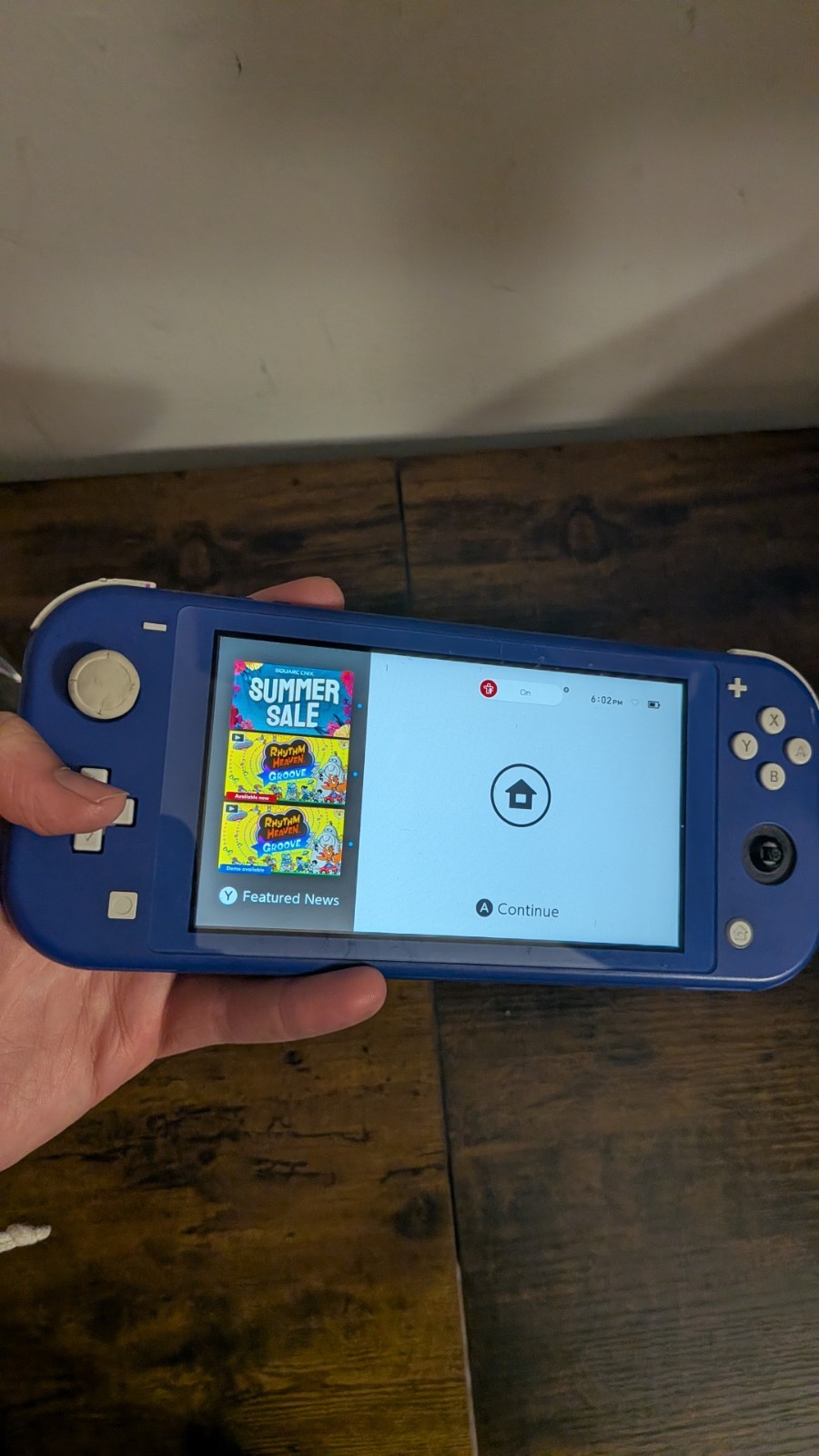 Nintendo Switch Lite Console – 32GB – Blue Indigo ONE THUMB STICK MISSING. works