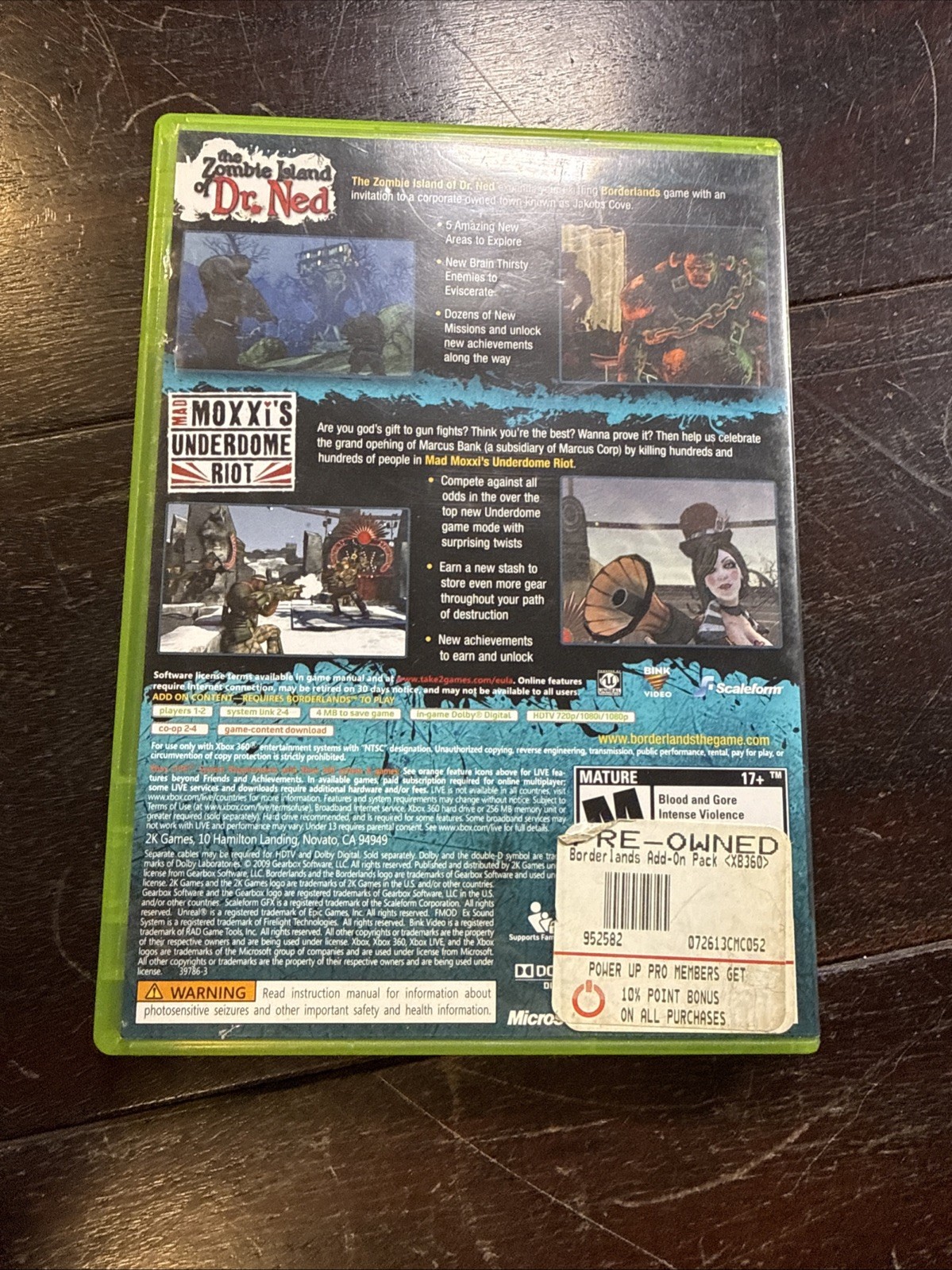 Borderlands Double Game Add-On Pack: The Zombie Island of Dr. Ned & Mad Moxxi’s