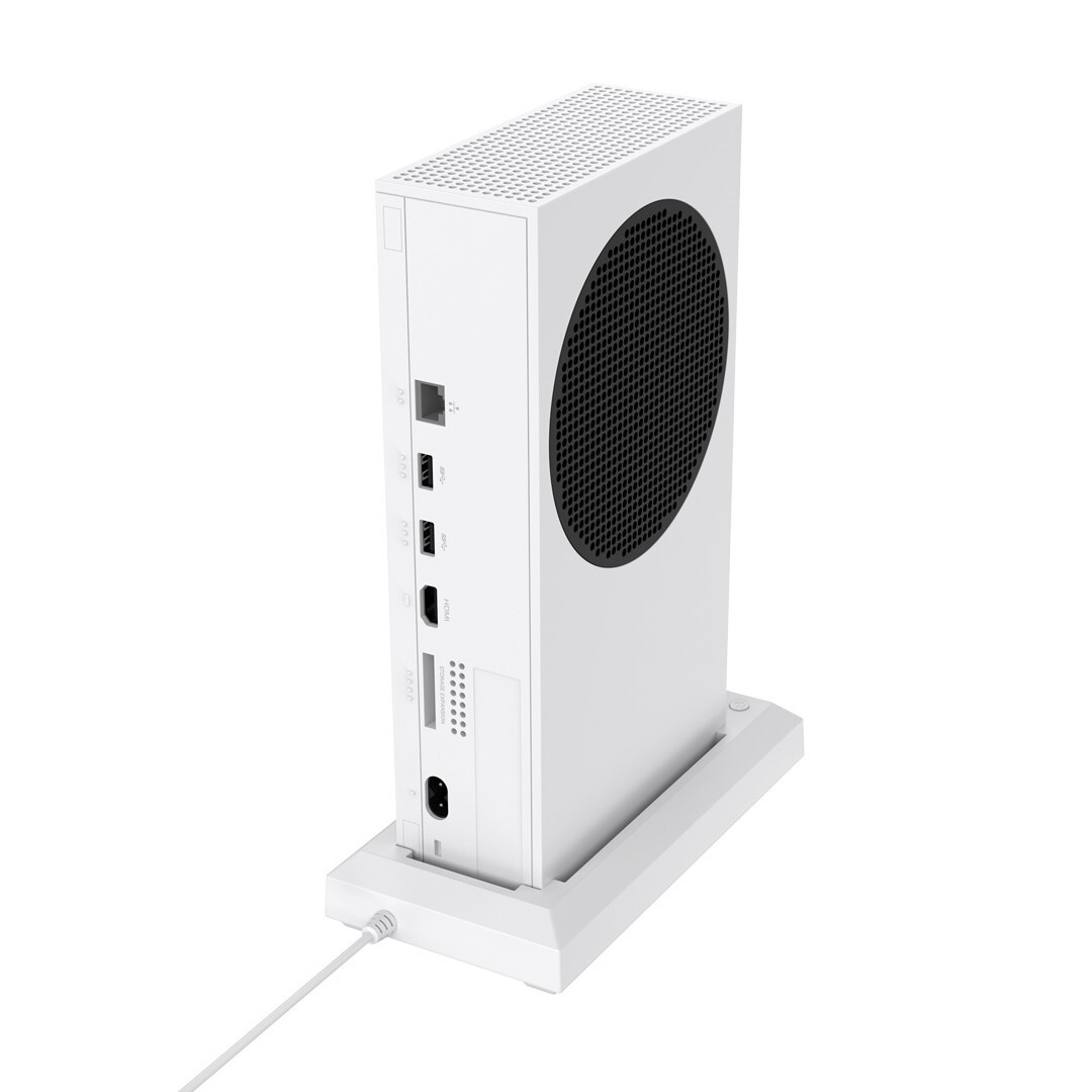 Venom Multi-Color LED RGB Light-up Console Stand- White (Xbox Series X) VS3510