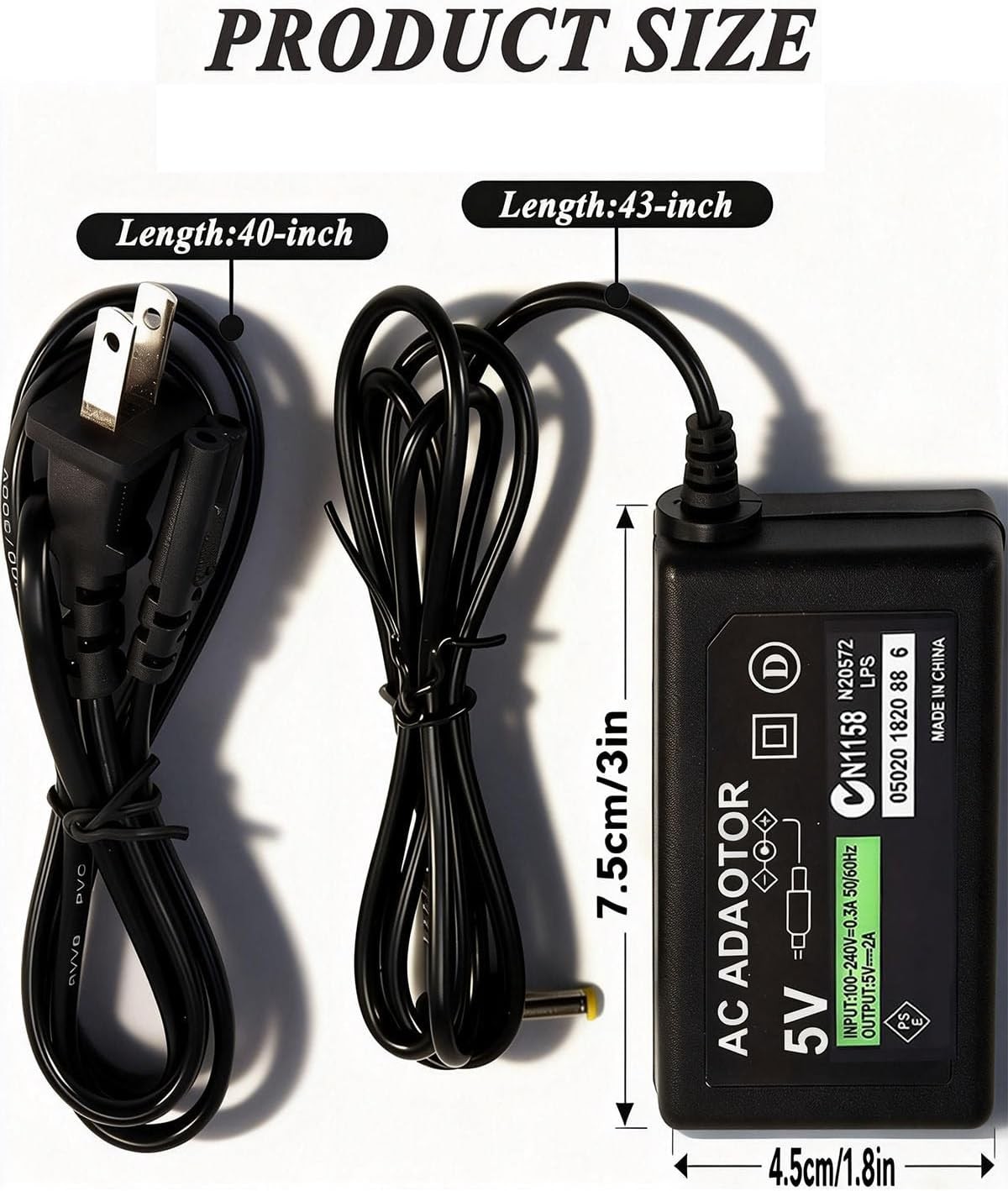 AC Adapter Home Wall Charger Power Supply For SONY PSP 1000 2000 3000 Slim Lite