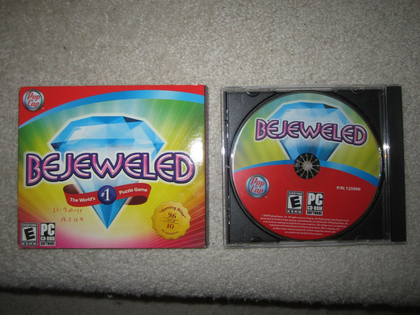 Bejeweled The World’s #1 Puzzle Game PC game used mint