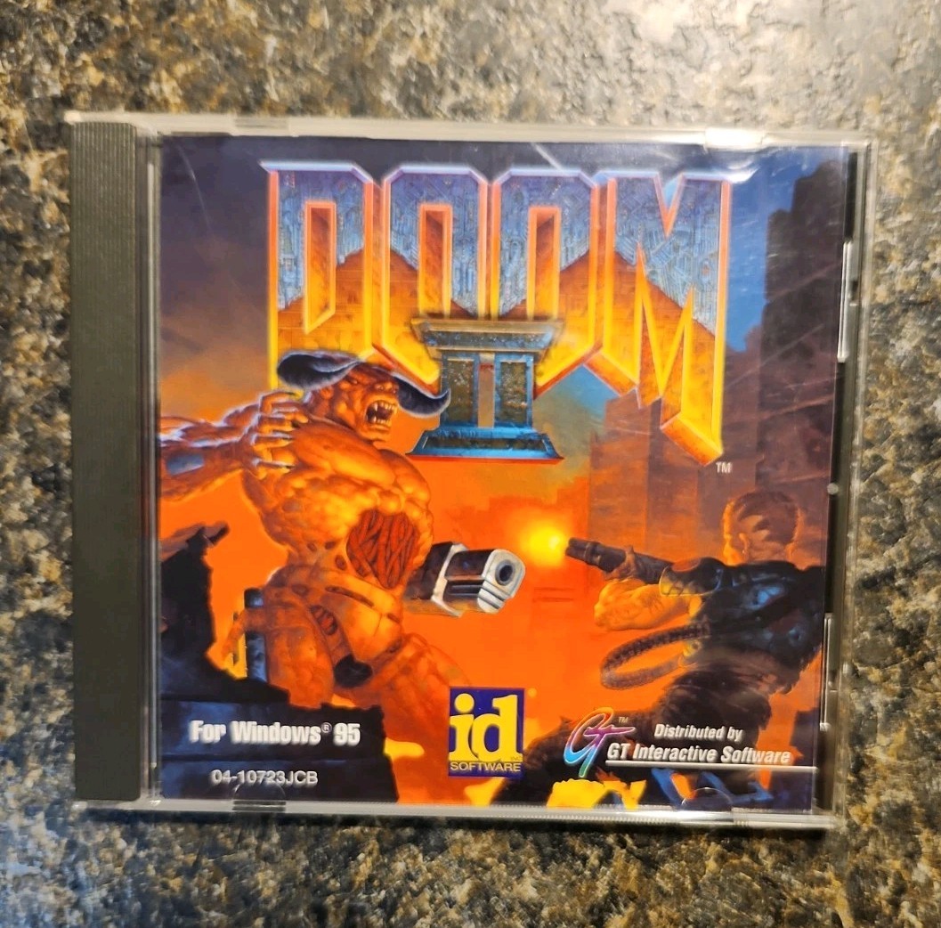 Doom II (PC, 1995, 1-Disc) Windows 95 id Software Game with Manual