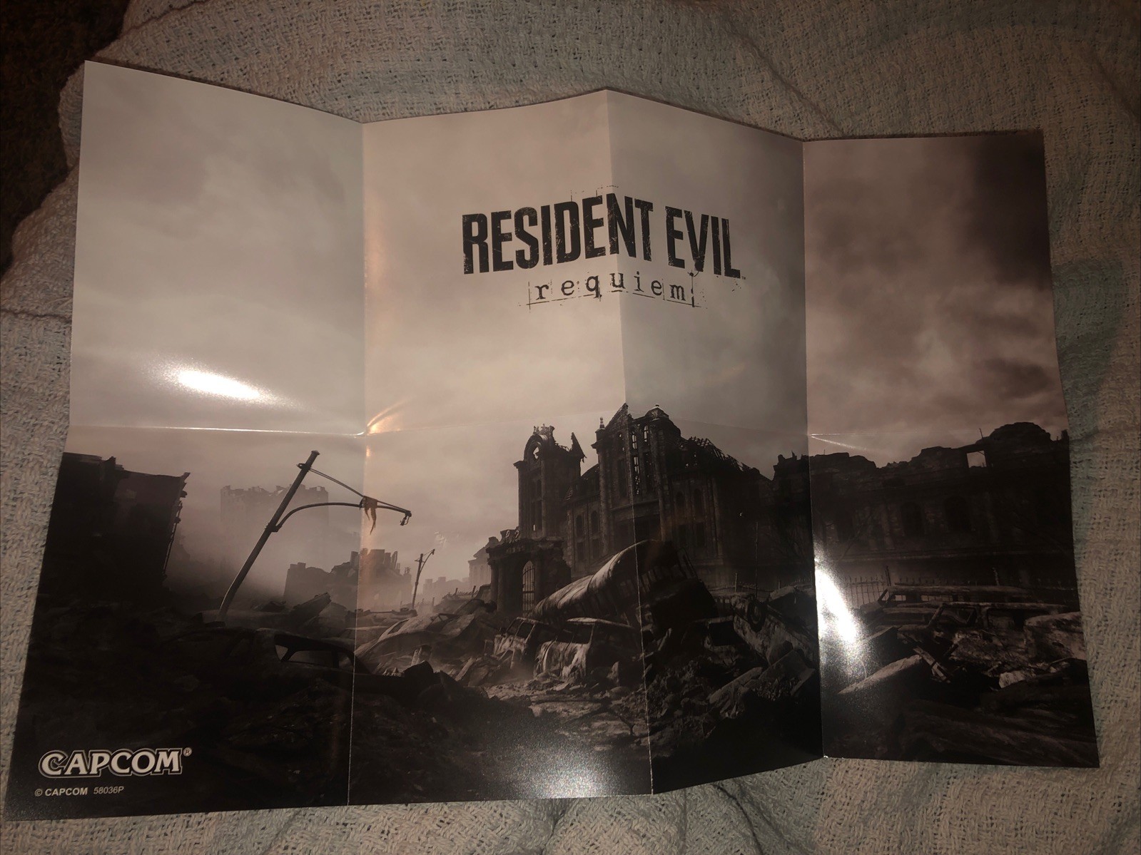 Capcom Resident Evil Requiem Promo Poster Limited Edition Exclusive Ps5 Pin Up