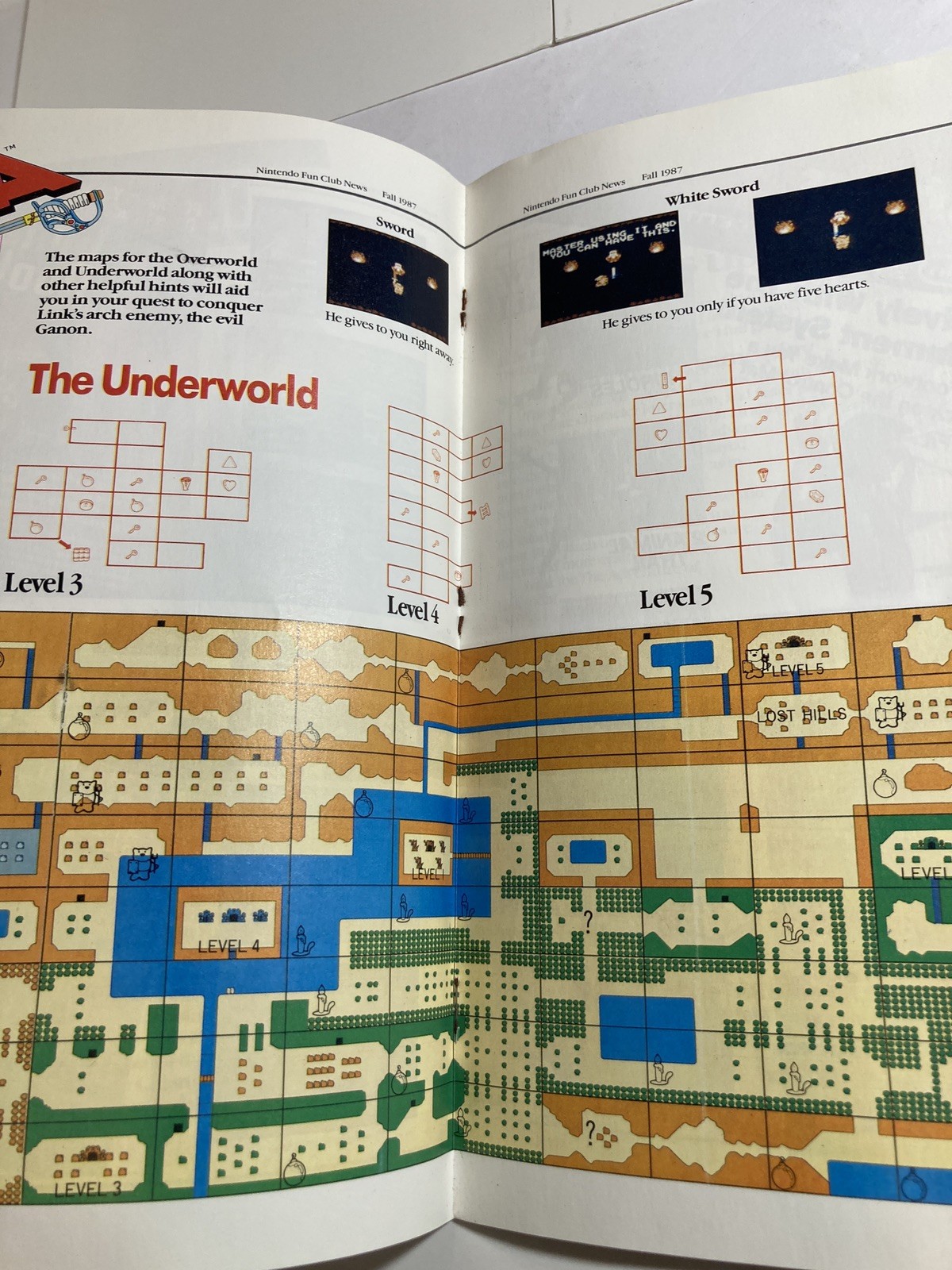 Nintendo Fun Club News Volume 1 Issue #3 Fall 1987 Legend of Zelda -RARE – Look!