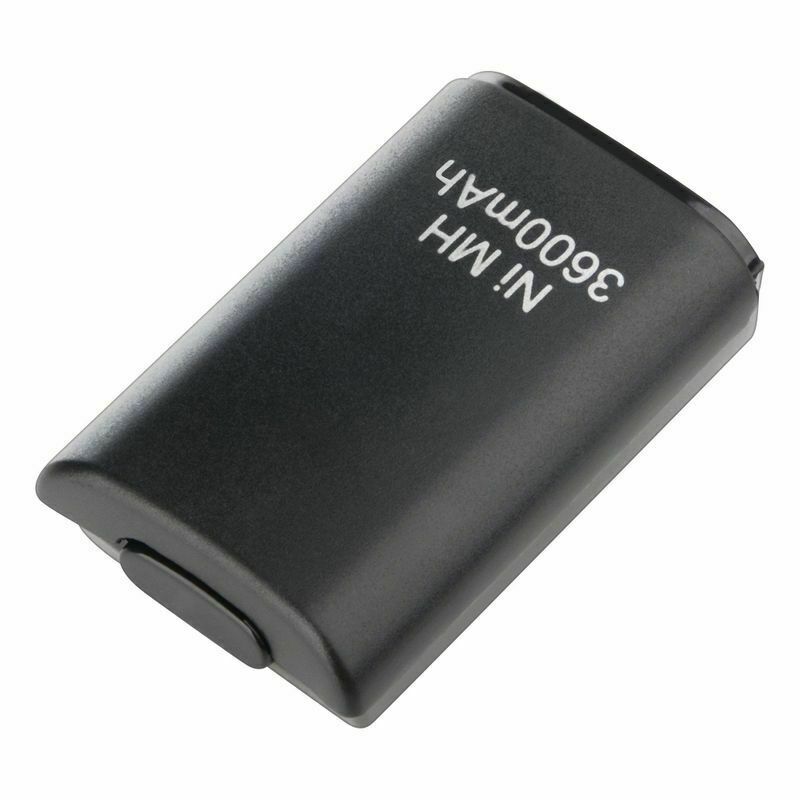 2 Pack Rechargeable 3600mAh Battery Pack For Xbox 360 Wireless Controller Black