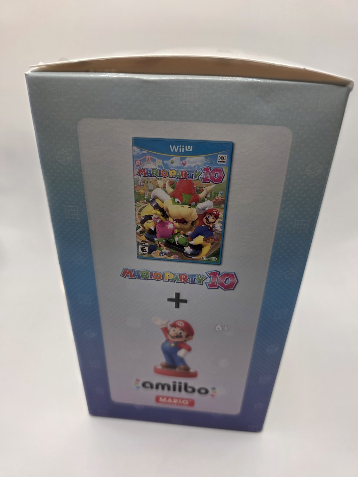 Mario Party 10 + Mario Amiibo Bundle Box ONLY Wii U Empty Box Nintendo Display