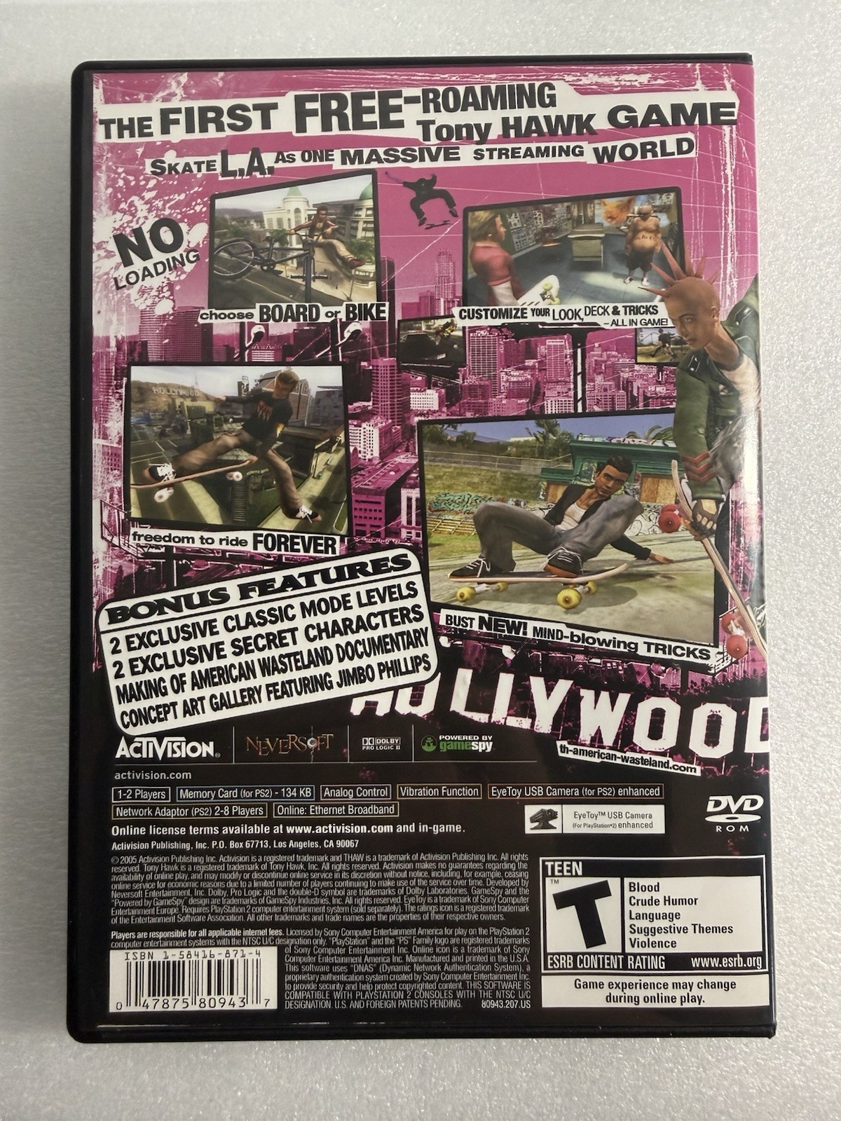 Tony Hawk’s American Wasteland Special Edition (PlayStation 2, PS2) CIB – TESTED