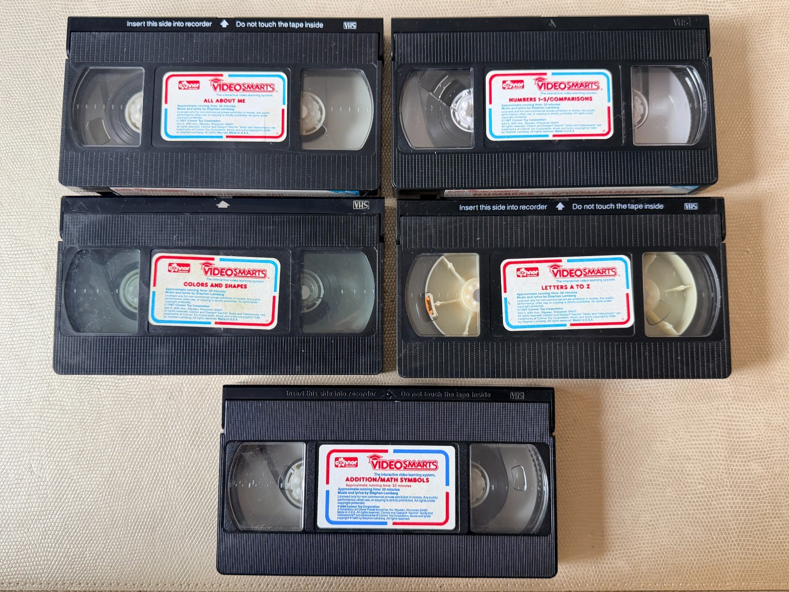 Vintage 1989 Connor Toy Video Phone from Videosmarts with 5 VHS Tapes – UNTESTED
