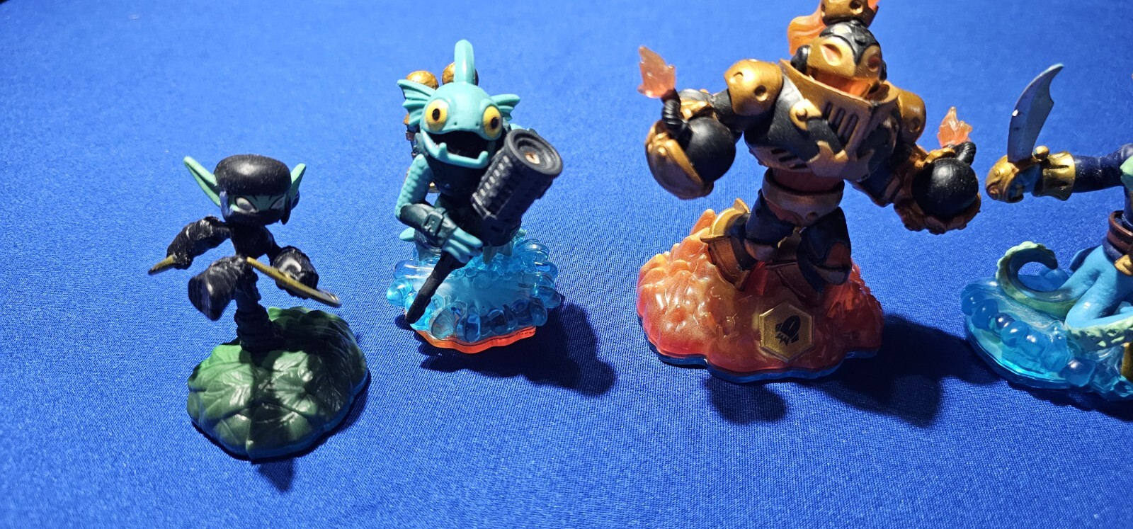 5x Lot – Activision Skylanders Figures – Stealth Elf, Gill Grunt, Blast Zone ++