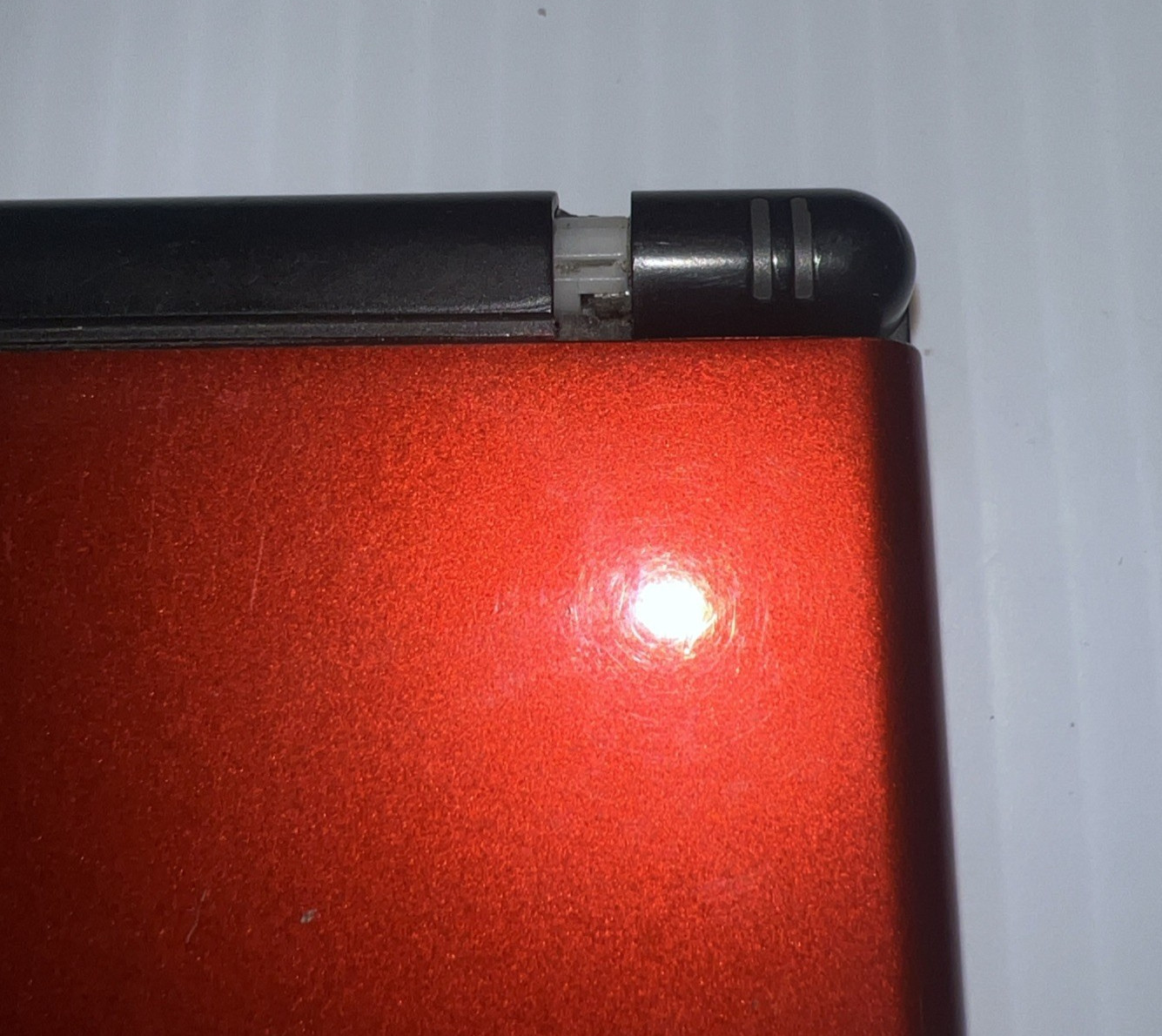 Nintendo DS Lite (Red/Black) USG-001 Handheld Console Tested Bad Hinge preowned