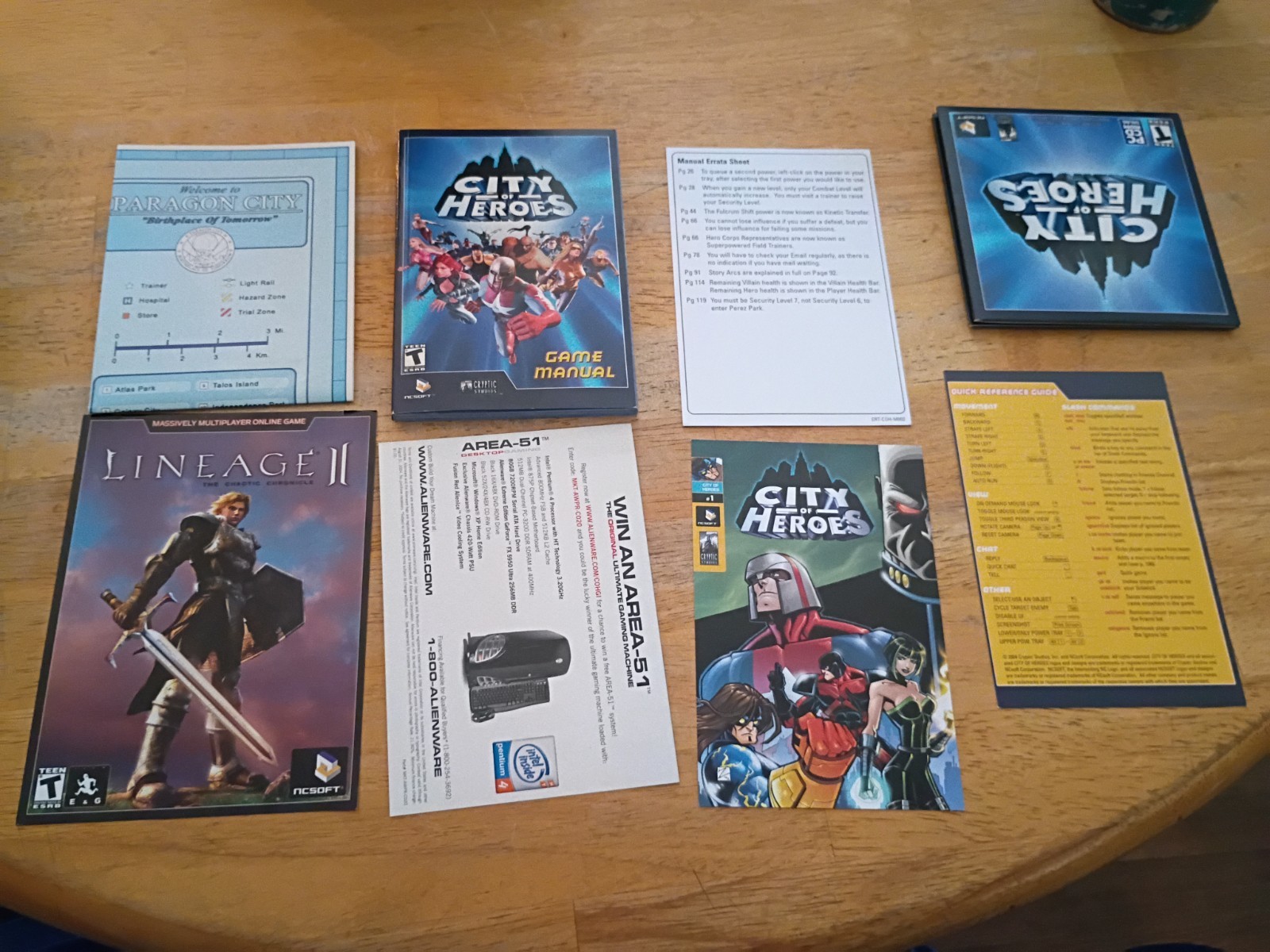 Vintage 2004 City of Heroes PC- Game Big Box Edition (Ncsoft Cryptic )