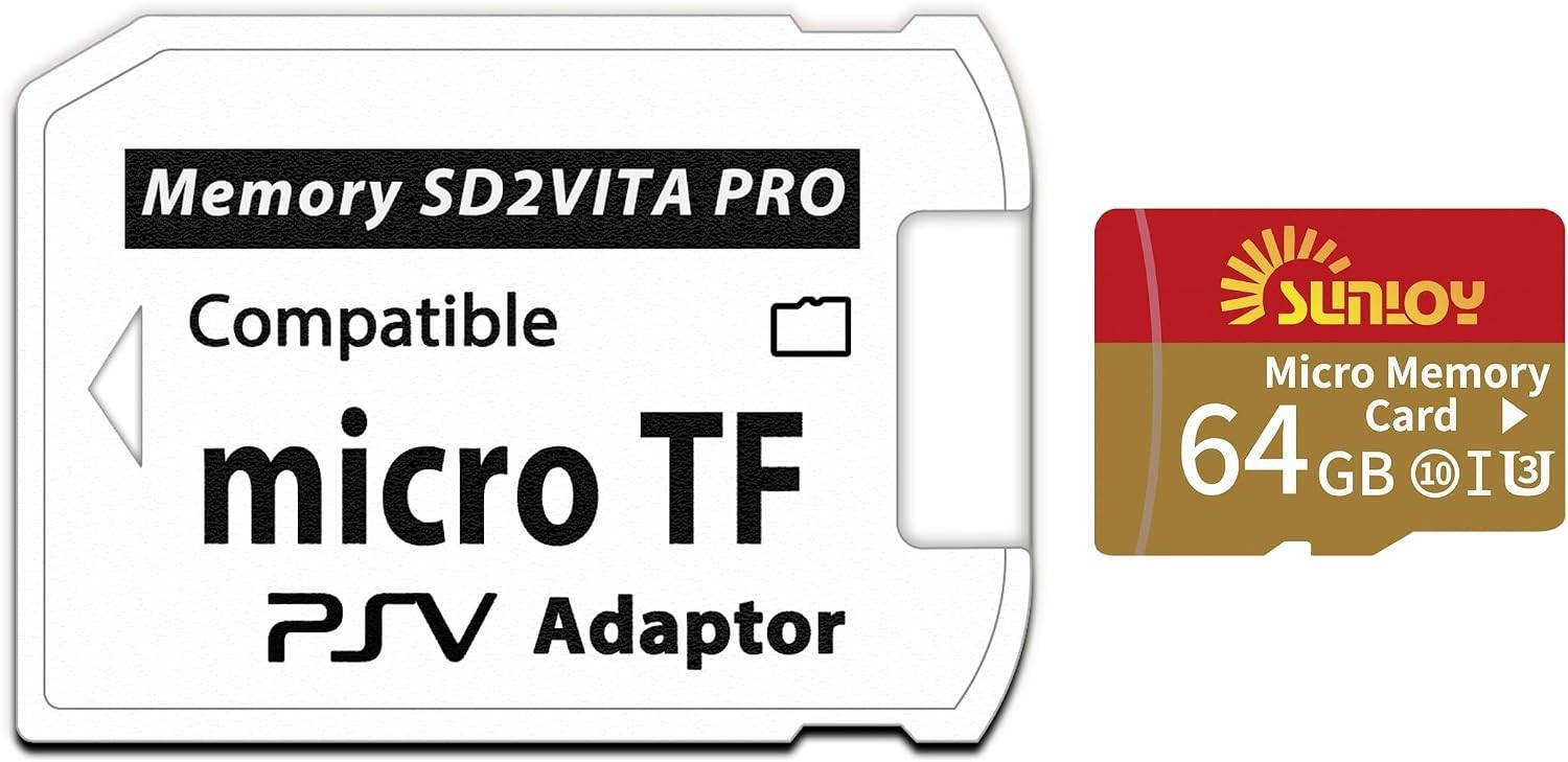 SD2Vita 6.0 PS Vita Memory Card Adapter – 64GB Micro SD Card