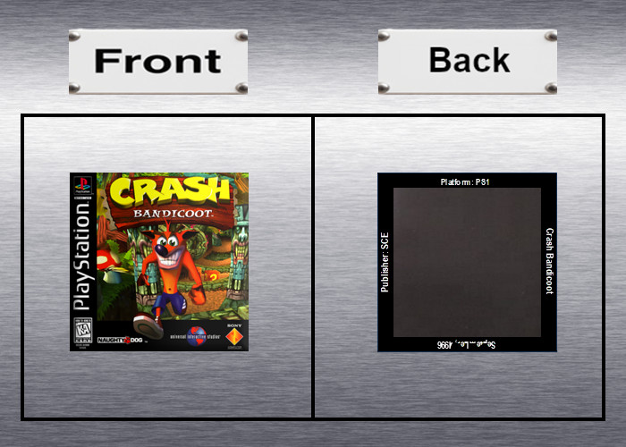 Crash Bandicoot 1, 2, 3 Video Game Box Art *PS1* High Quality Magnet / Set