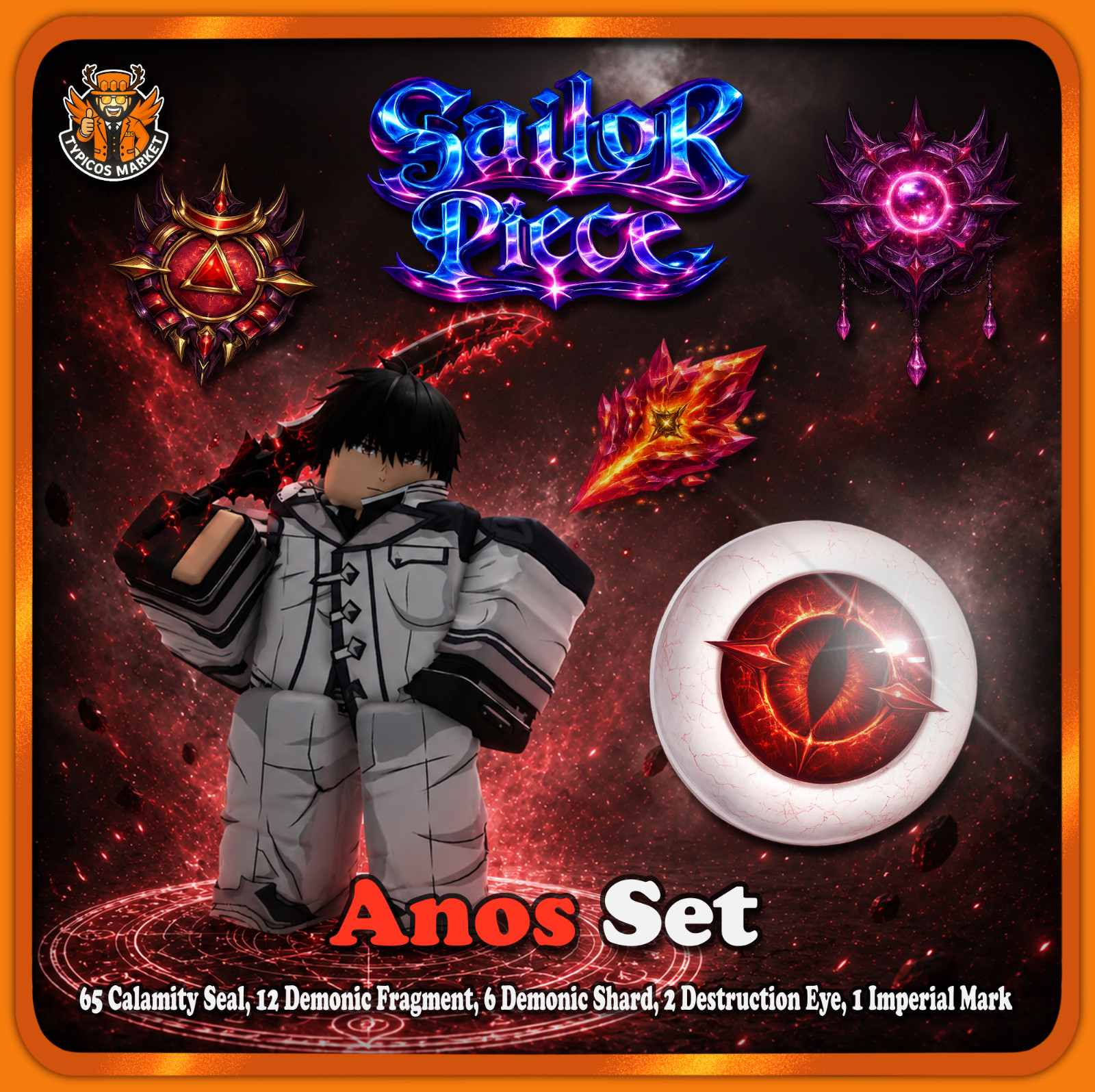 [Sailor Piece] – Anos Set – [Complete Materials🔴]