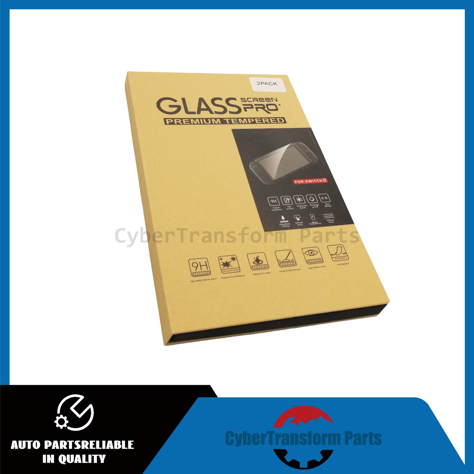 2x Screen Protector For 2025 Nintendo Switch 2 Tempered Glass Clear Film US