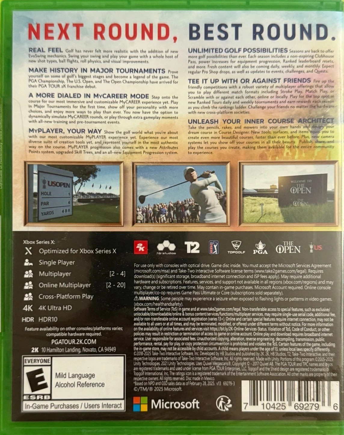 PGA Tour 2K25 (XBOX Series X) New