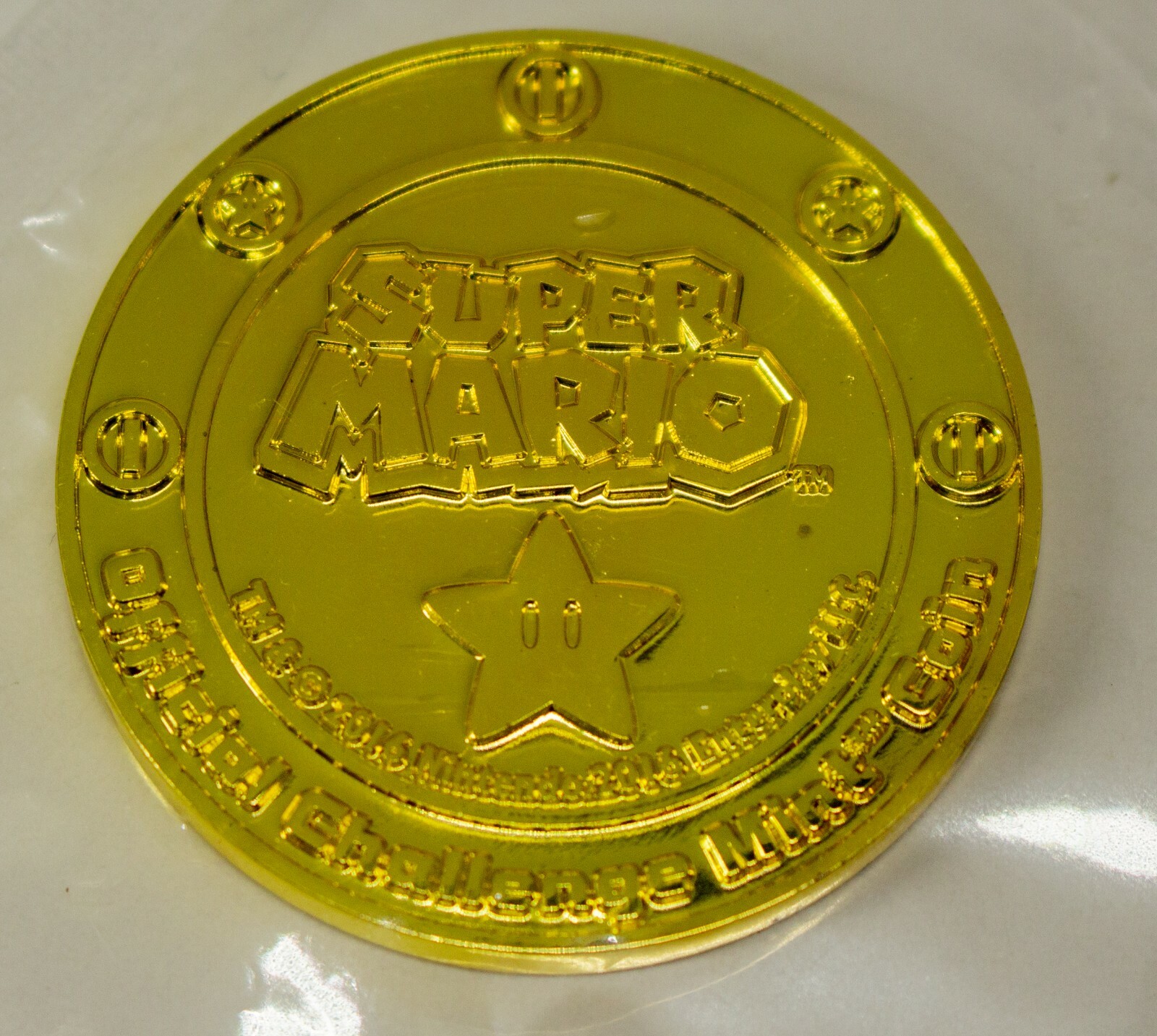 Super Mario Gold Challenge Coins Set of 4 Enterplay 2016 RARE Collectible – New
