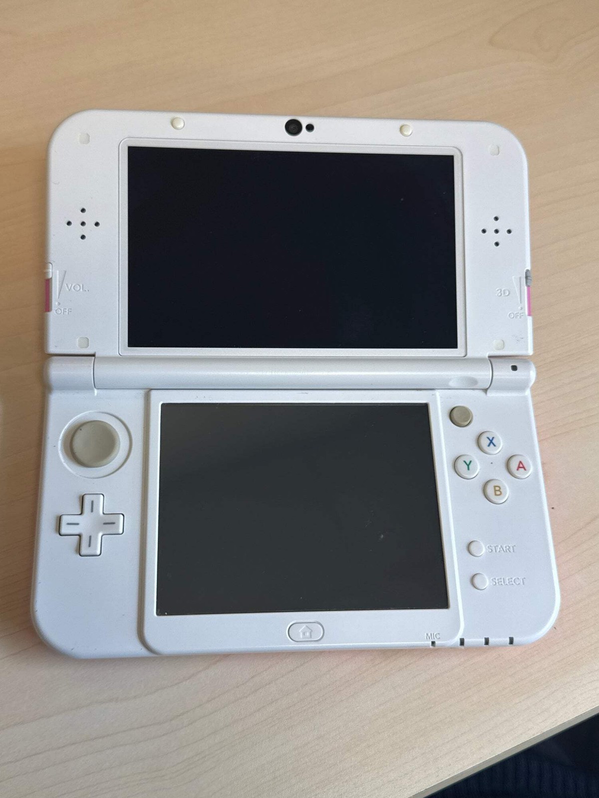New Nintendo 3DS XL LL RED-001 White x Pink Handheld Console