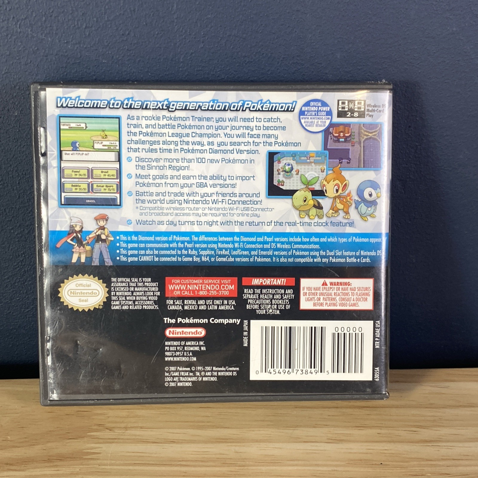 Pokemon Diamond (Nintendo DS)- CASE AND Artwork Only
