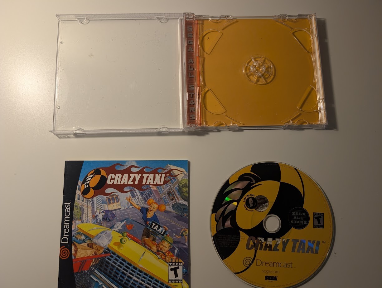 CRAZY TAXI Sega Dreamcast All Stars Version Complete with Case and Manual CIB
