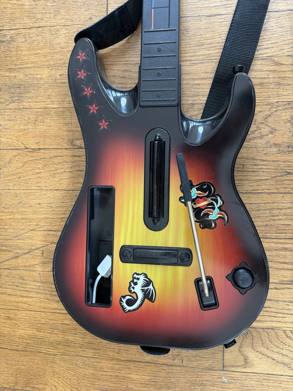 RedOctane Wireless Guitar Controller Nintendo Wii Guitar Hero 95455.805 Tested