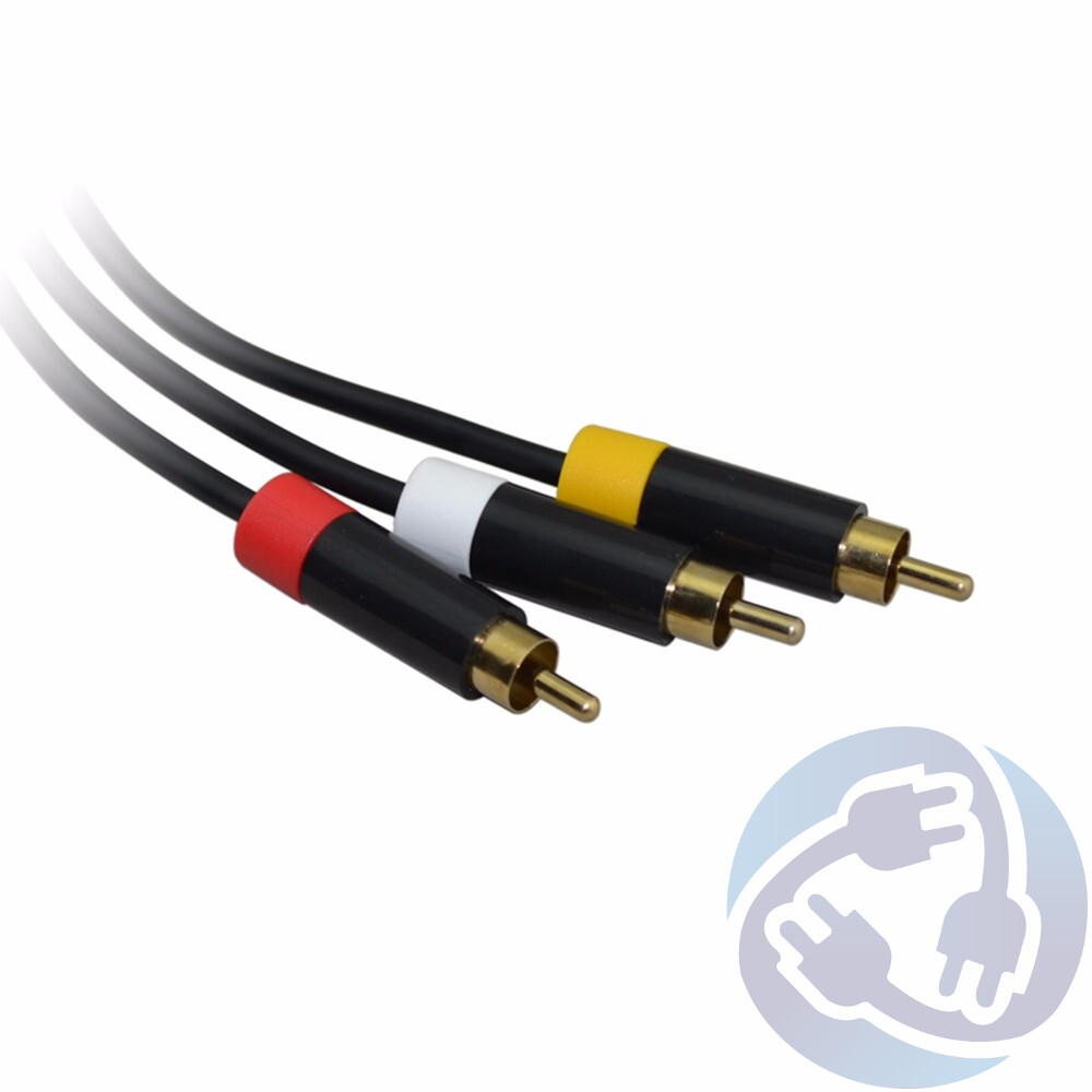 LOT 50X – Composite RCA AV A/V Audio Video Cable Cord for Microsoft Xbox 360 E