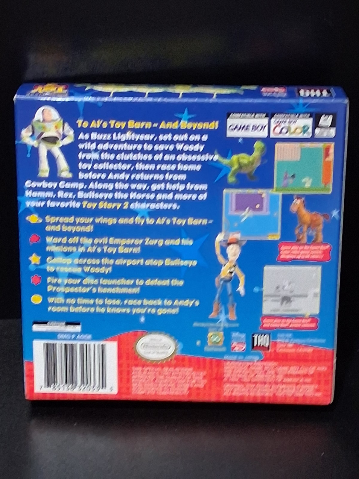 Mint Toy Story 2 – GameBoy Color – CIB w/ Poster – Complete In Box Manual Game