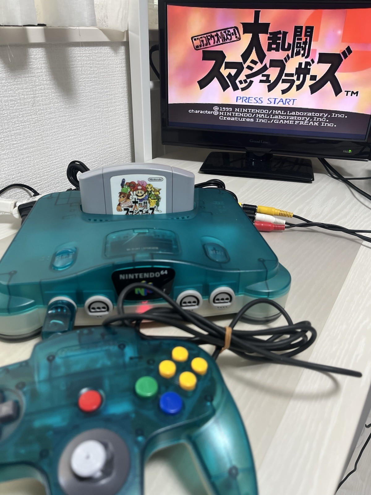 【TESTED 】Nintendo 64 N64 console Clear Blue Console Japan Limited NTSC-J