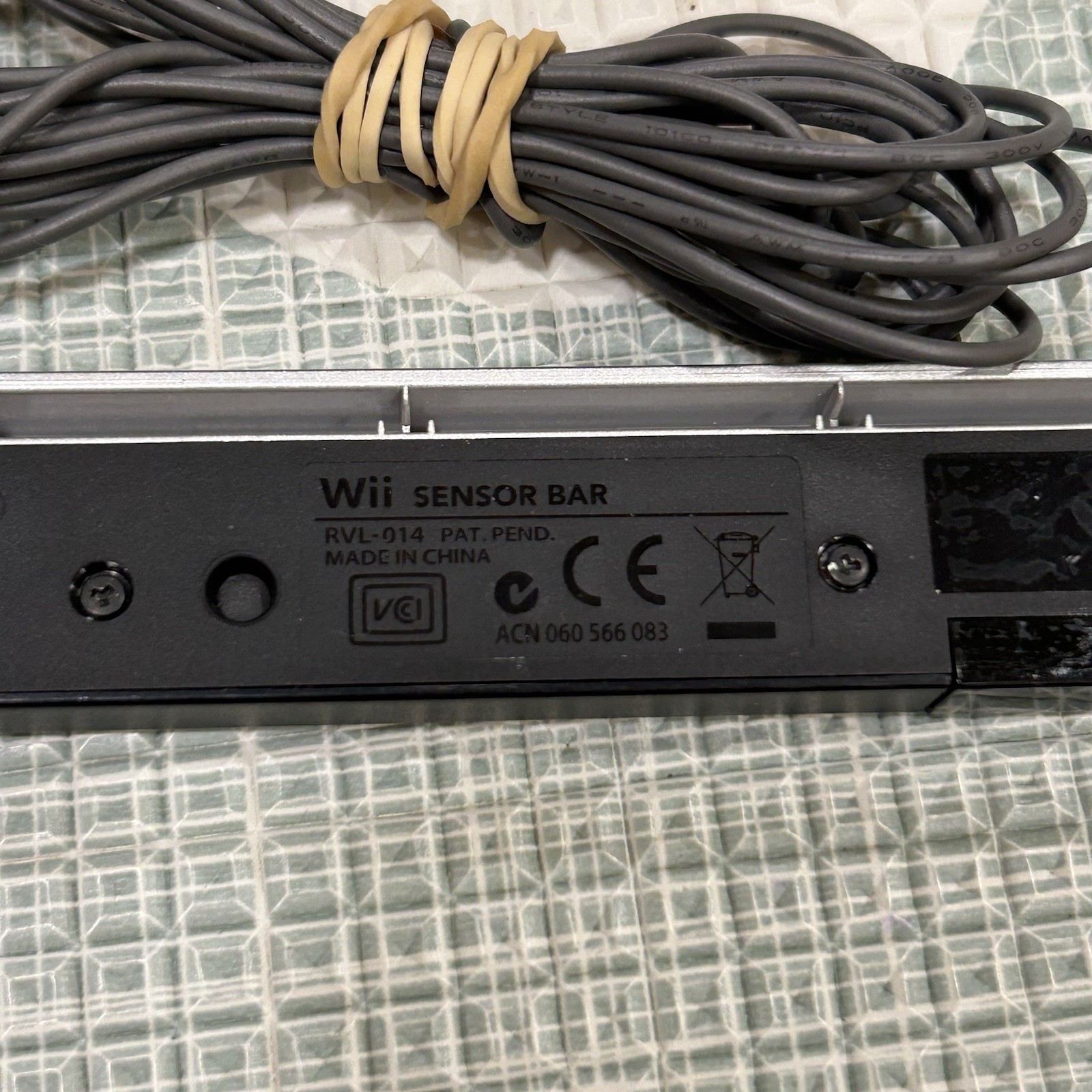 Nintendo Wii OEM Cord Bundle – Power Cord + AV Cable + Sensor Bar Genuine TESTED