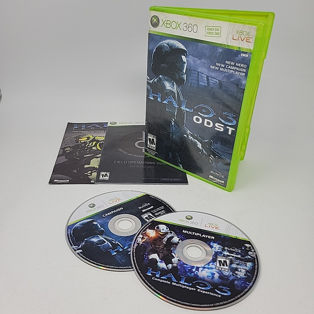 Halo Lot 2 Games 3 ODST + 4 (Microsoft Xbox 360, 2012) Bungie 343 Industries
