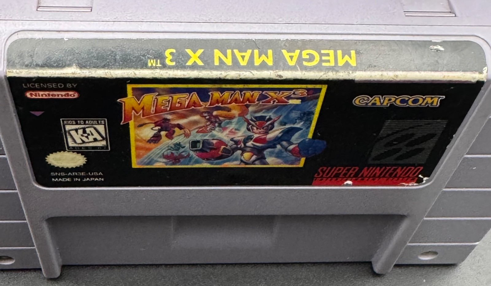 Super Nintendo SNES Mega Man X 3, Game, Case, Verified Working (See Video)