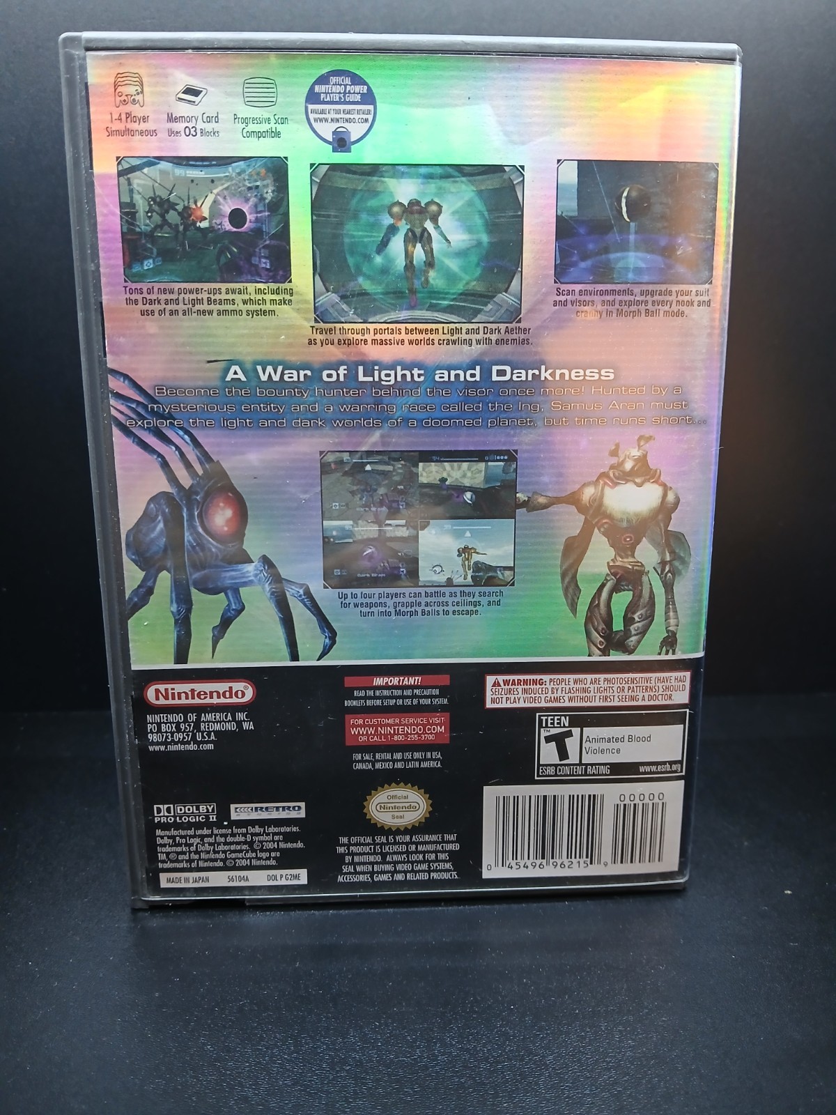 Metroid Prime 2 Echoes (Nintendo GameCube, 2004) CIB