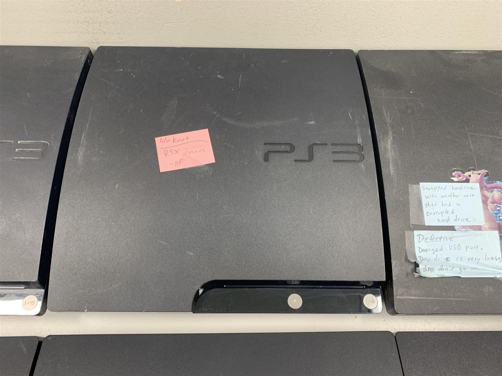 Bulk Lot 6 Sony PS3 Slim Consoles Broken For Parts or Repair Wholesale