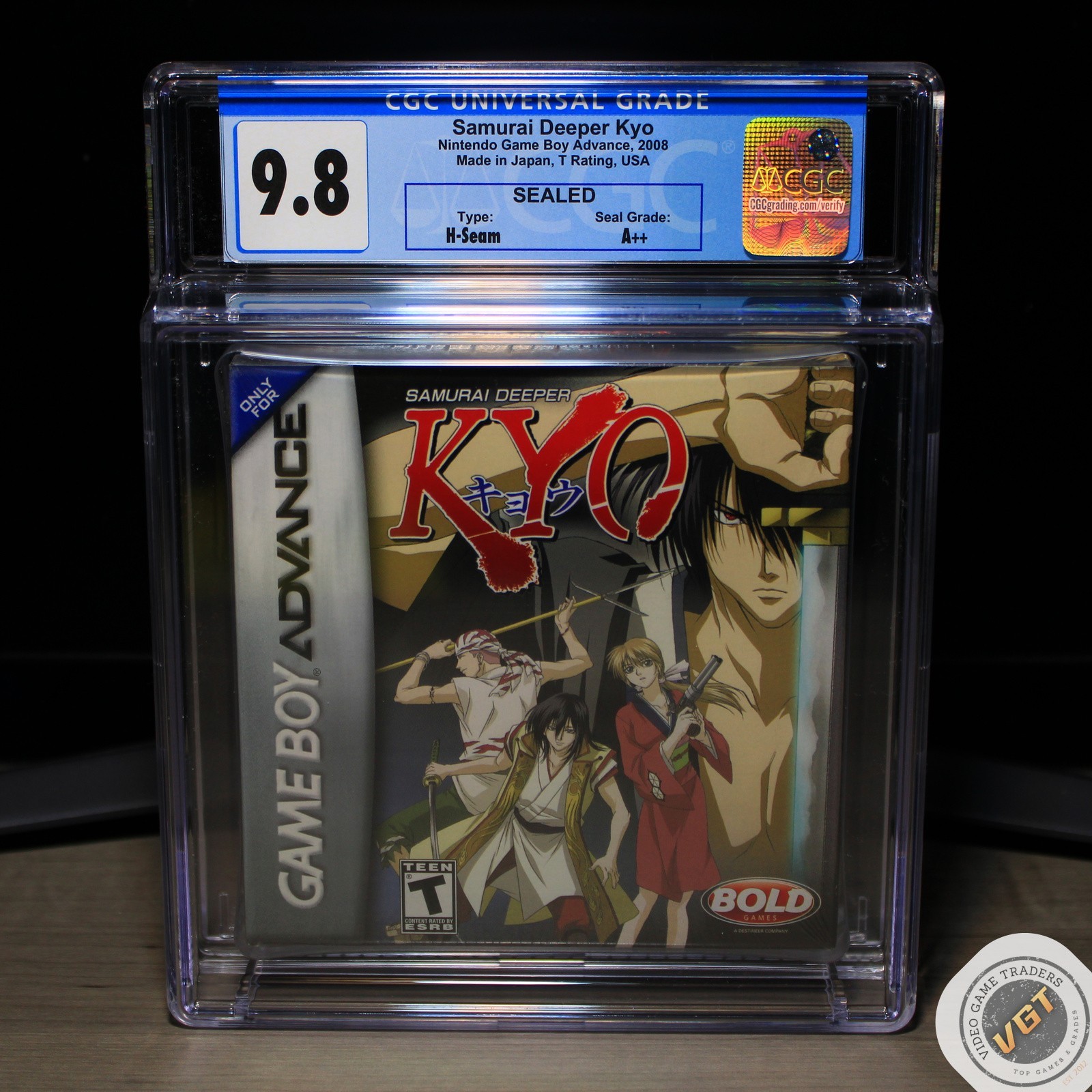 CGC 9.8 A++ – Samurai Deeper Kyo Game Boy Advance, GBA 2008 NEW! – MINT!