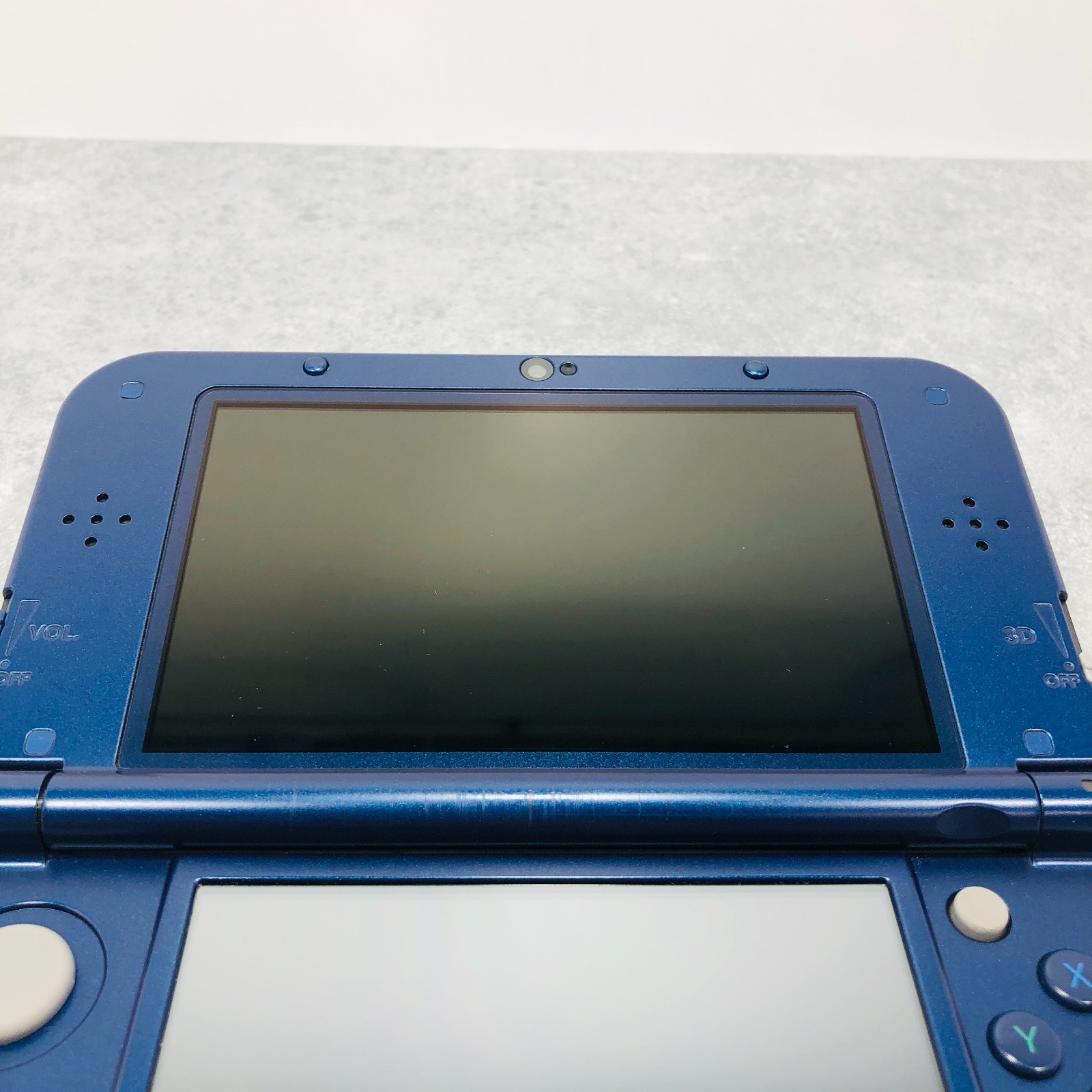 [EX+5] New Nintendo 3DS LL XL Metallic Blue console Japan Tested NTSC-J 06-109