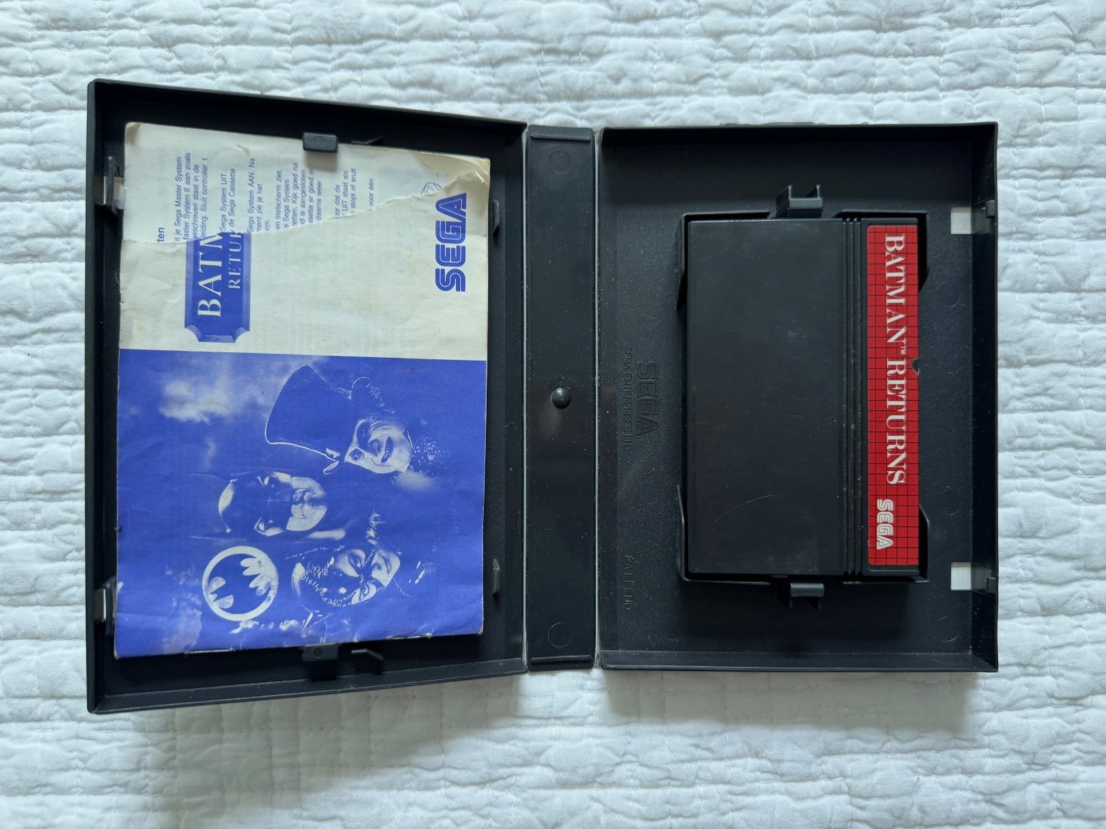 Master System BATMAN RETURNS Boxed & Complete Sega PAL REGION FREE Works in US