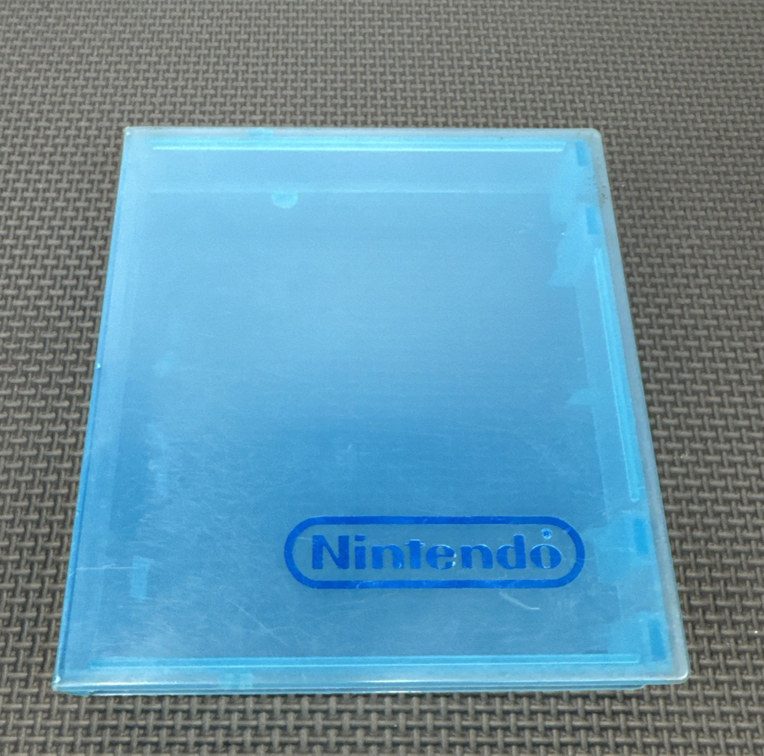 Nintendo Clear Blue Plastic NES Cartridge Hard Clamshell Case